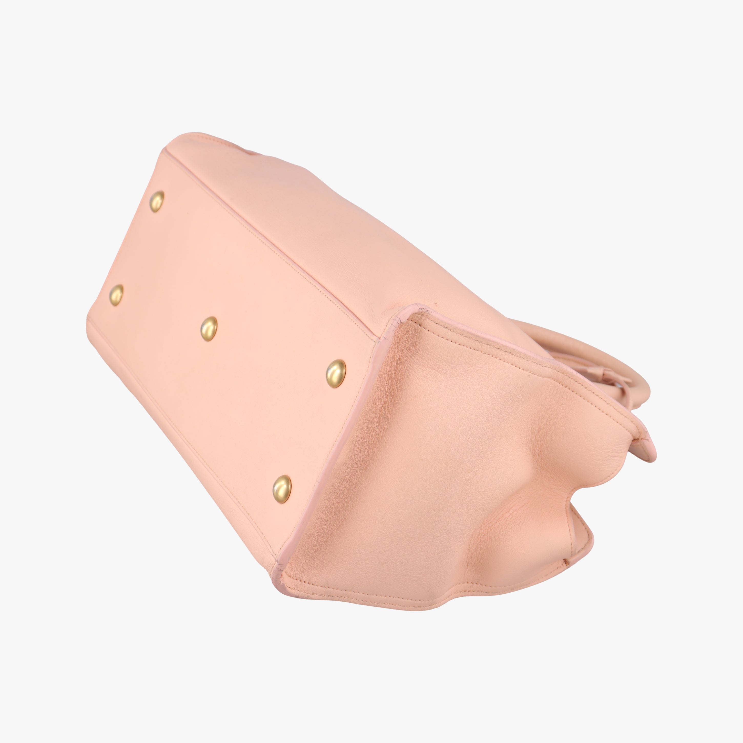 Pre-owned Yves Saint Laurent Y Ligne Petit Cabas Pink Leather 311210 shoulderbag | stylenewstar
