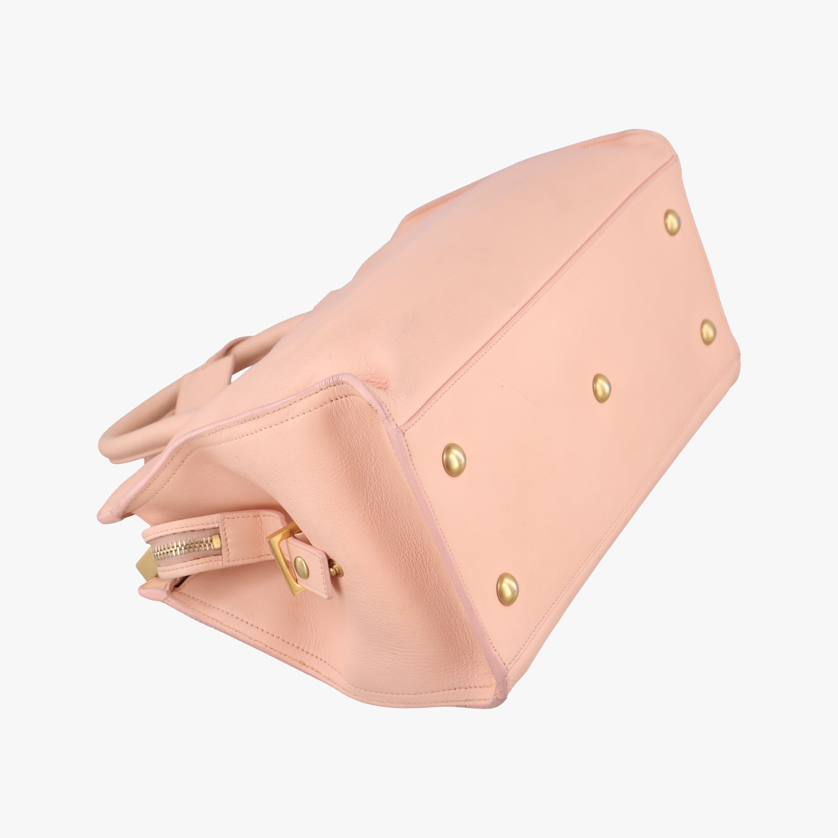 Pre-owned Yves Saint Laurent Y Ligne Petit Cabas Pink Leather 311210 shoulderbag | stylenewstar