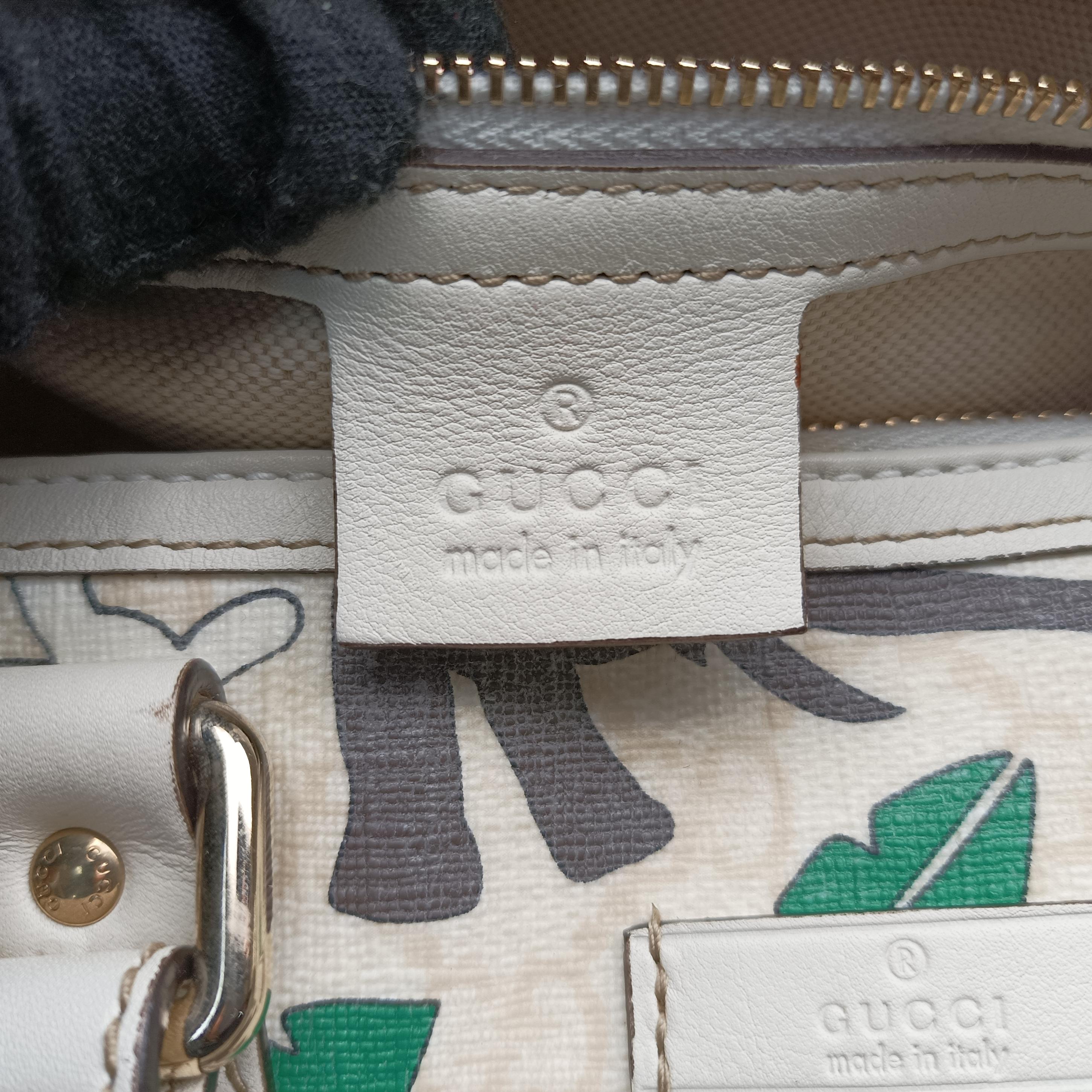 Secondhand Gucci UNICEF Joy white×Multicolour Canvas 189895 handbag | stylenewstar