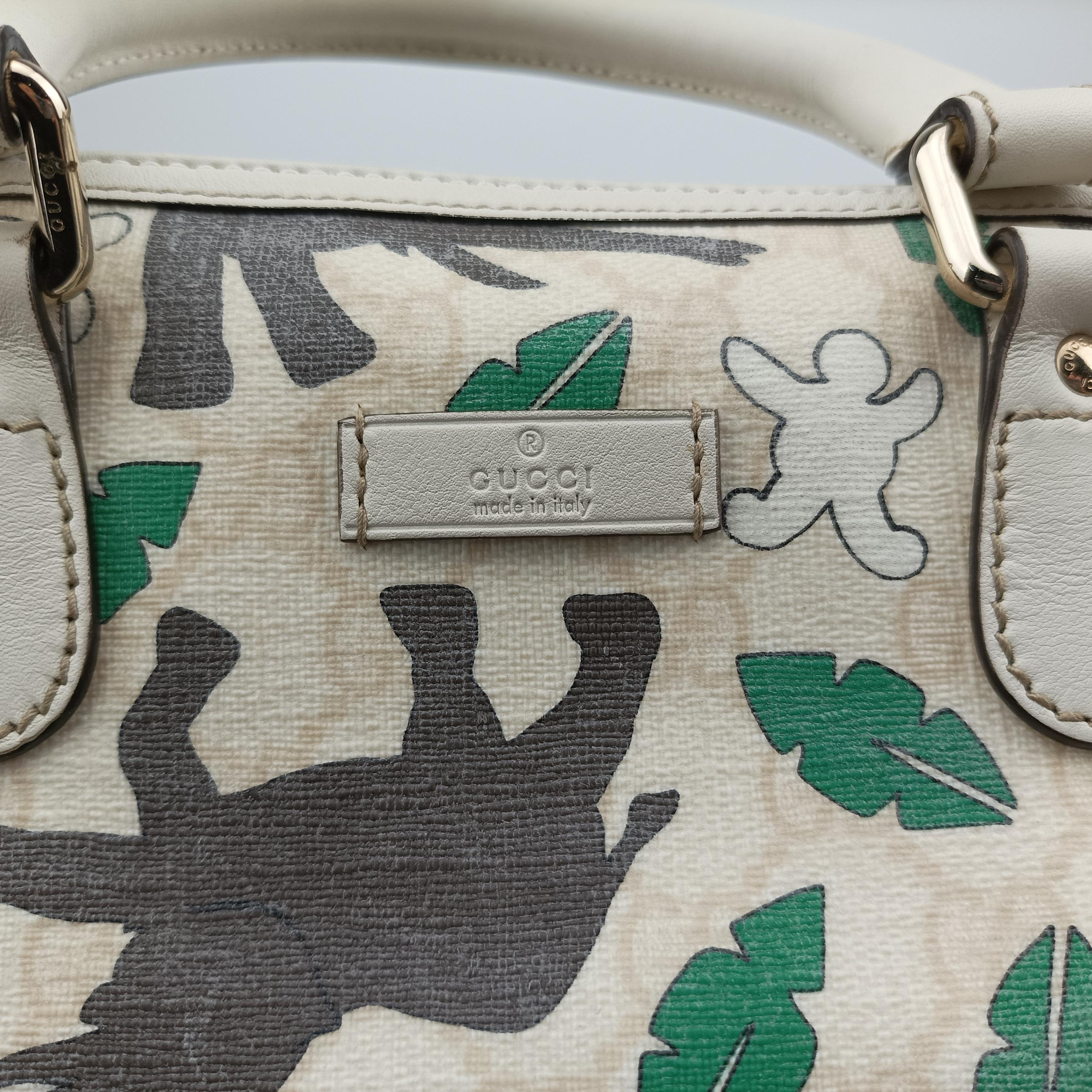 Secondhand Gucci UNICEF Joy white×Multicolour Canvas 189895 handbag | stylenewstar