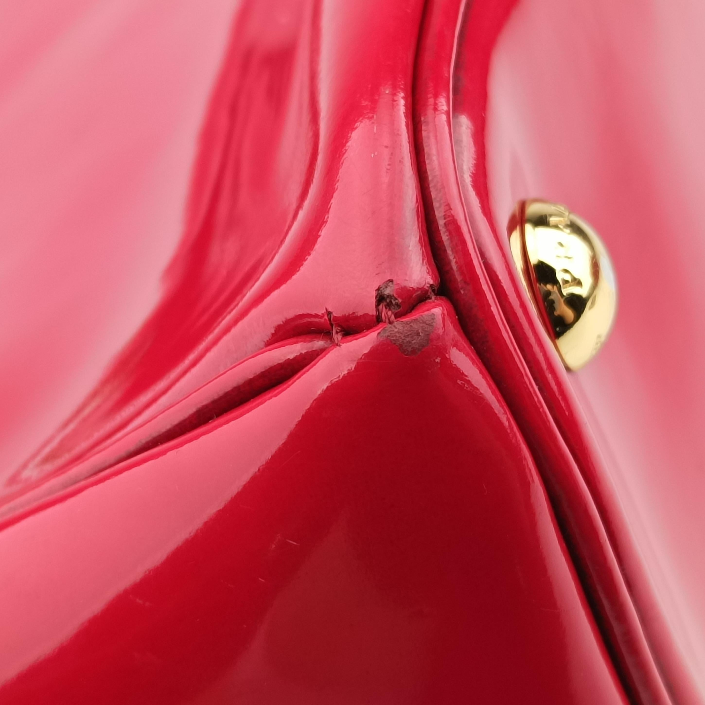 Vintage Prada Galleria Red patent  handbag | stylenewstar