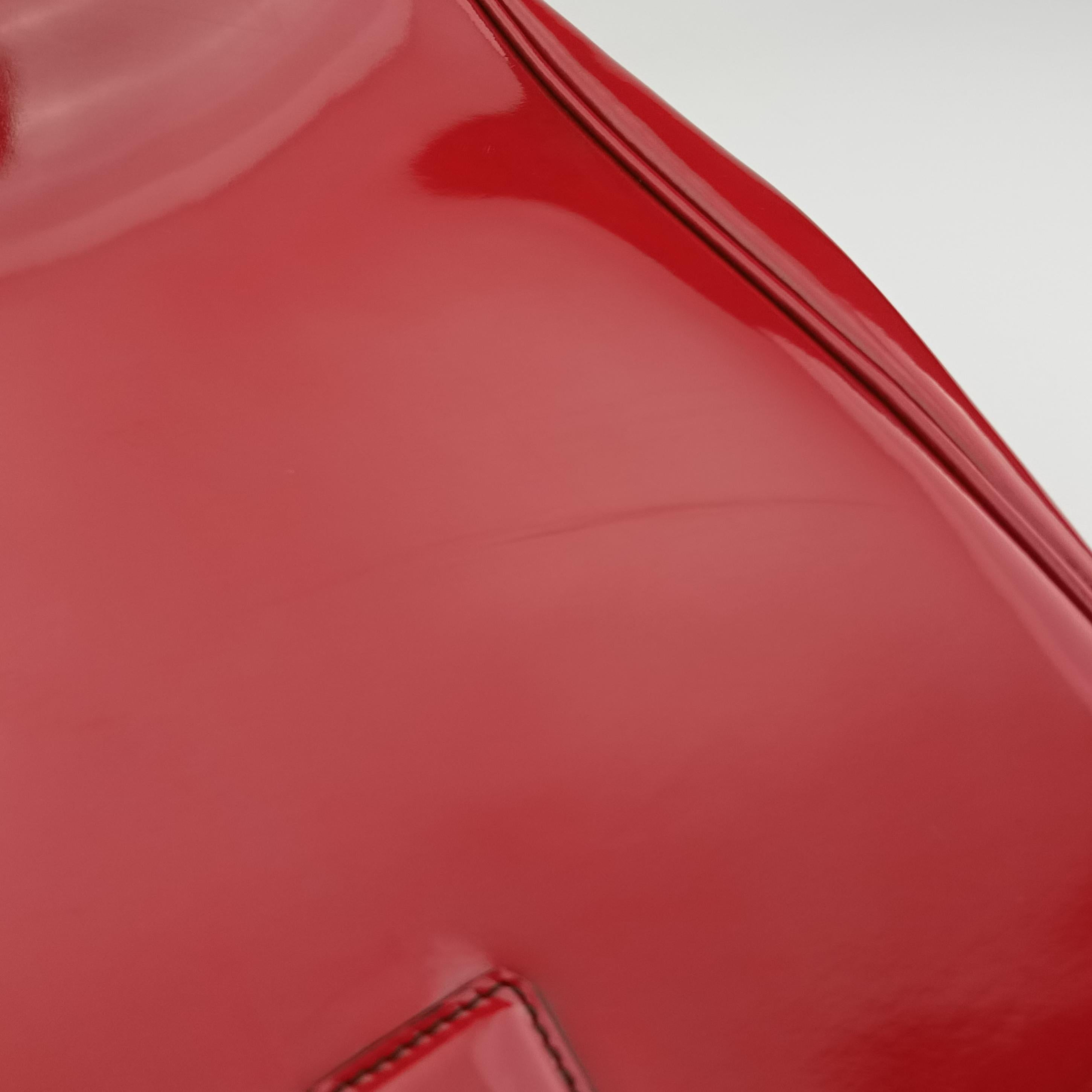 Vintage Prada Galleria Red patent  handbag | stylenewstar