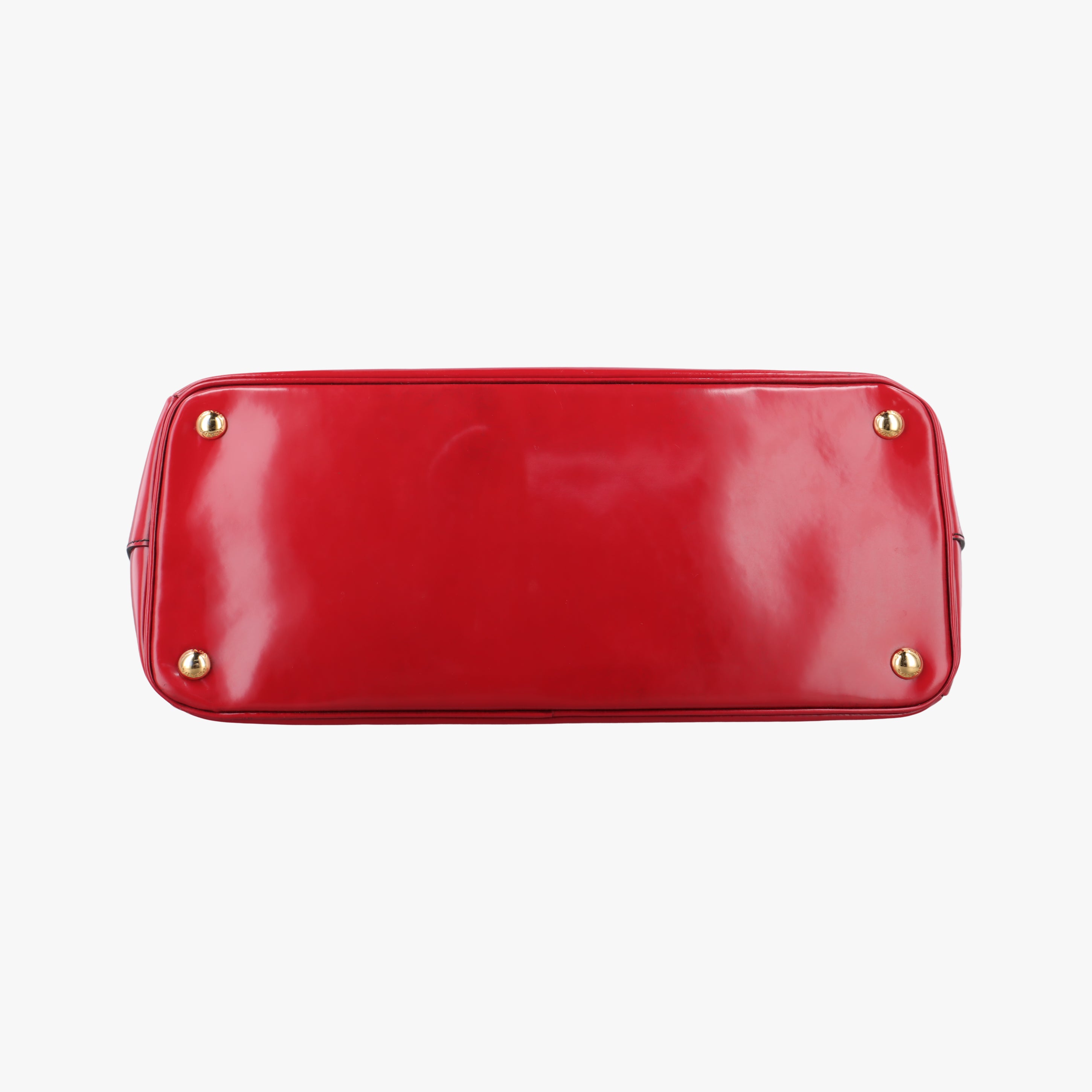 Vintage Prada Galleria Red patent  handbag | stylenewstar