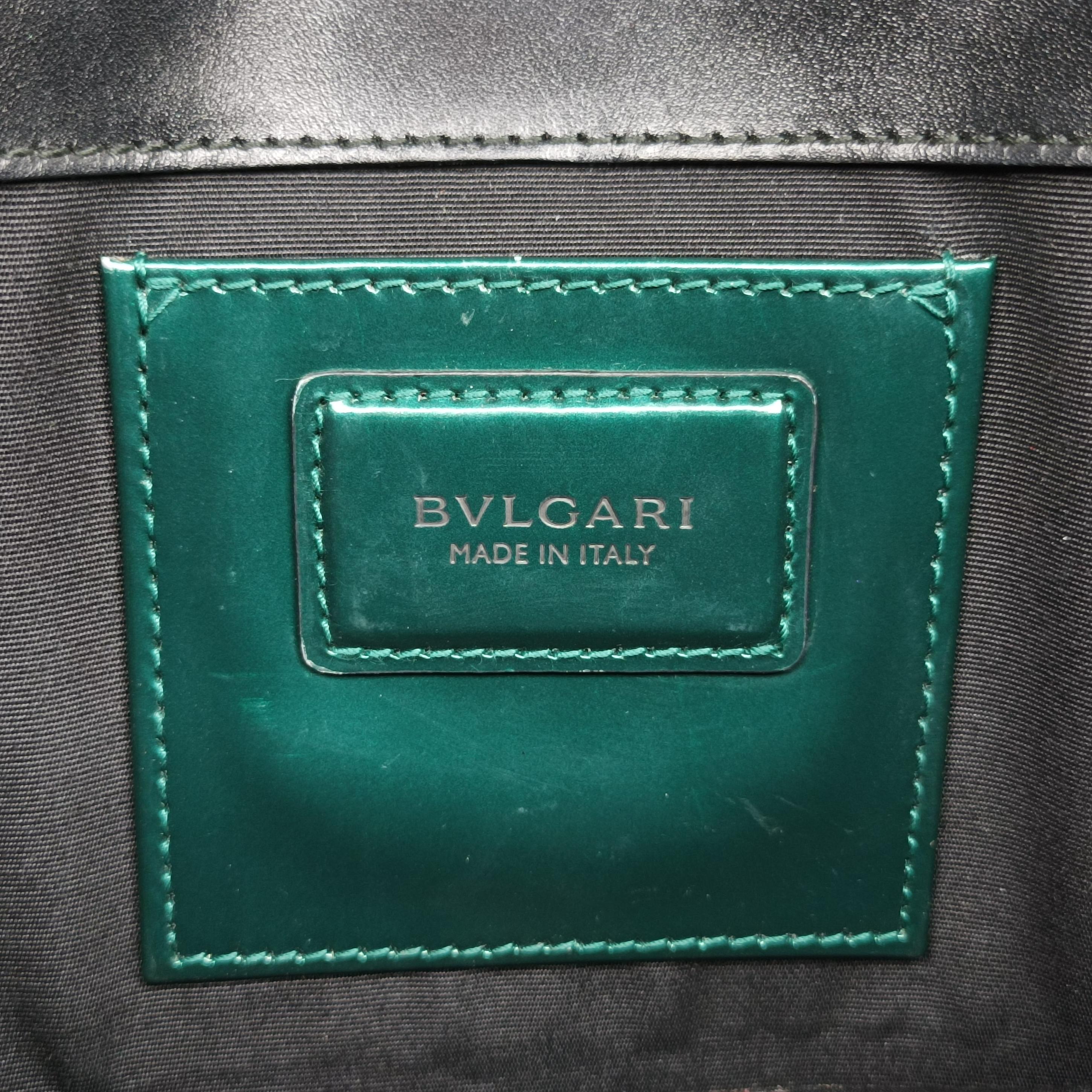 Pre-owned Bvlgari SERPENTI FOREVER Green leather  shoulderbag | stylenewstar