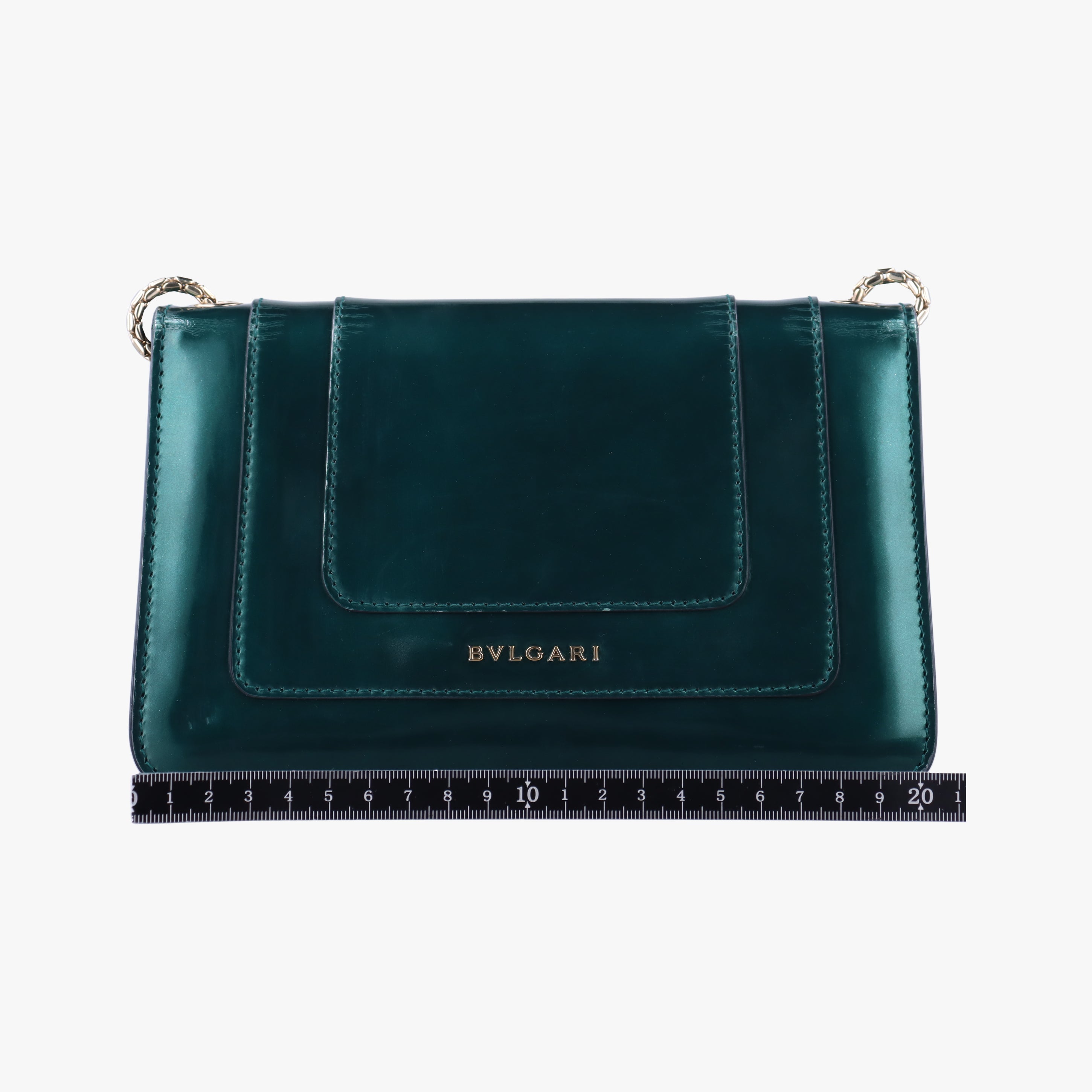 Pre-owned Bvlgari SERPENTI FOREVER Green leather  shoulderbag | stylenewstar