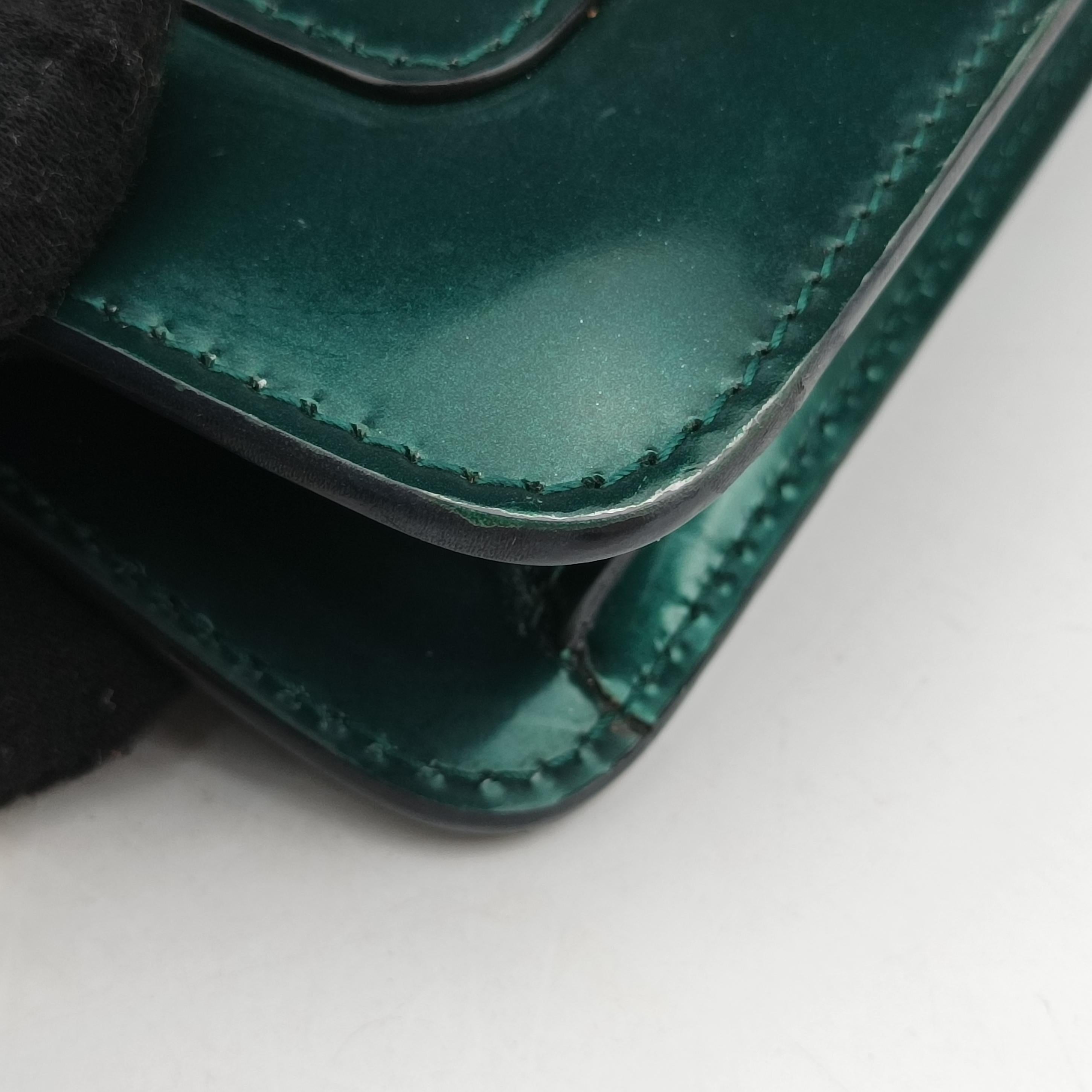 Pre-owned Bvlgari SERPENTI FOREVER Green leather  shoulderbag | stylenewstar