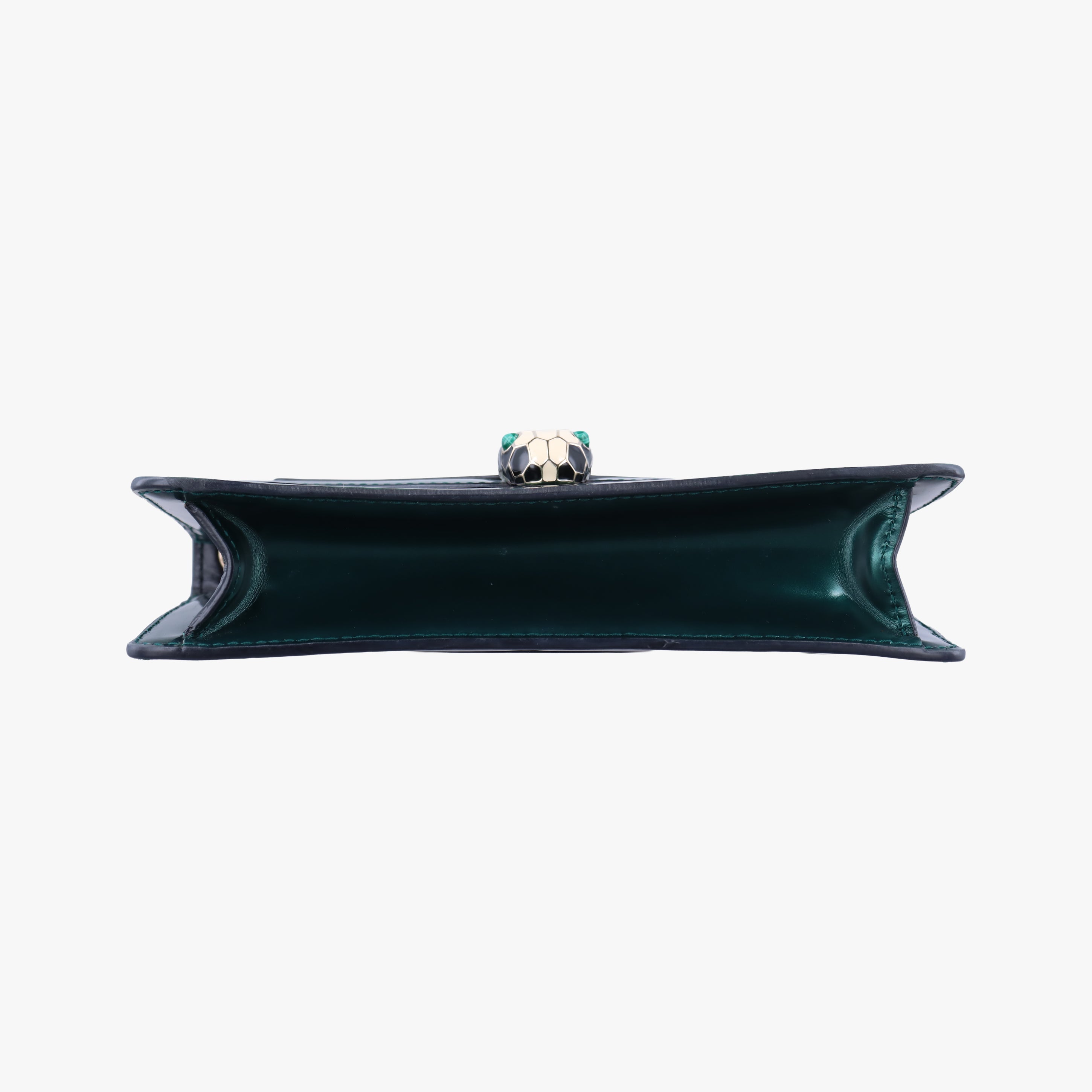 Pre-owned Bvlgari SERPENTI FOREVER Green leather  shoulderbag | stylenewstar