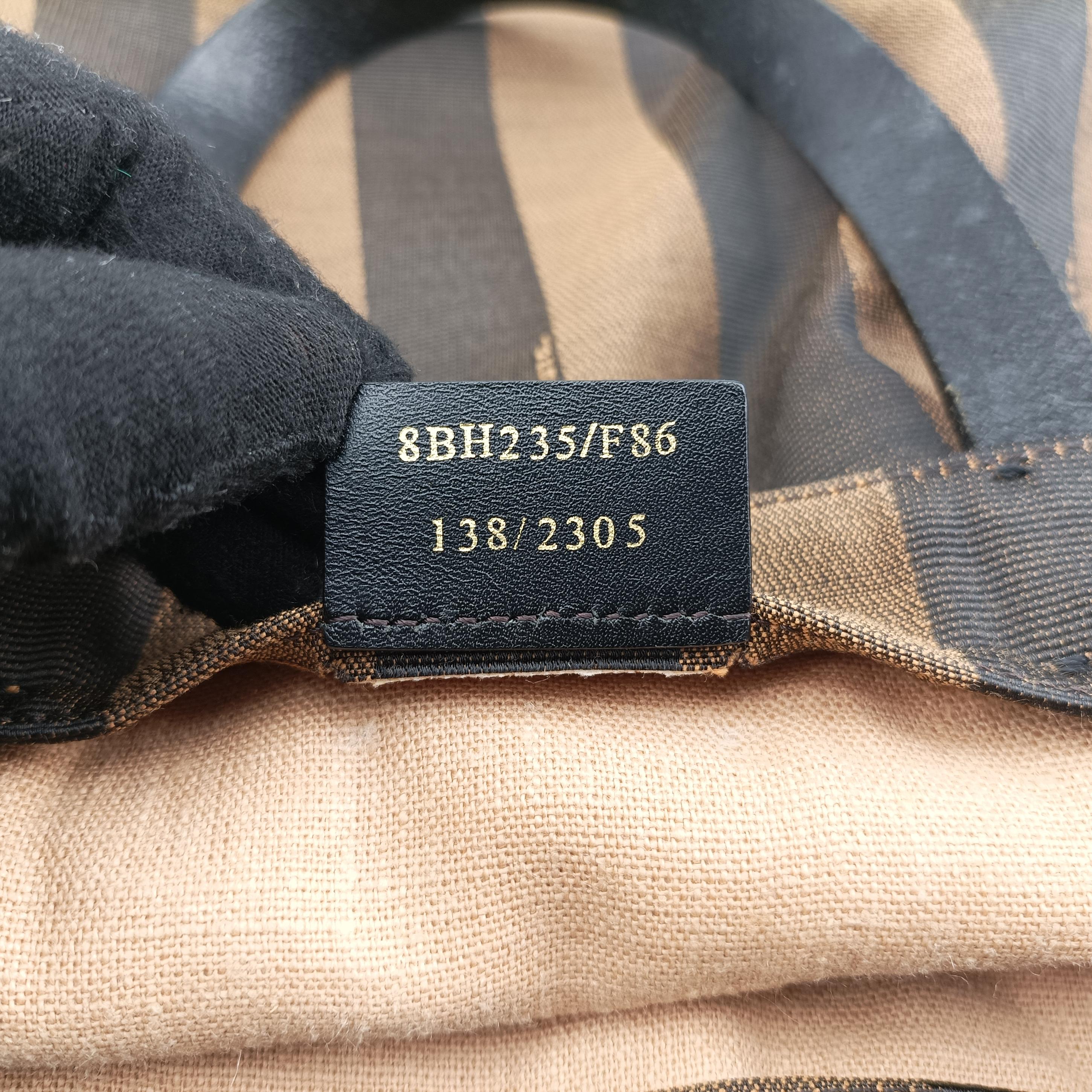 Pre-owned Fendi Pequin Multicolour canvas 8BH235 handbag | stylenewstar