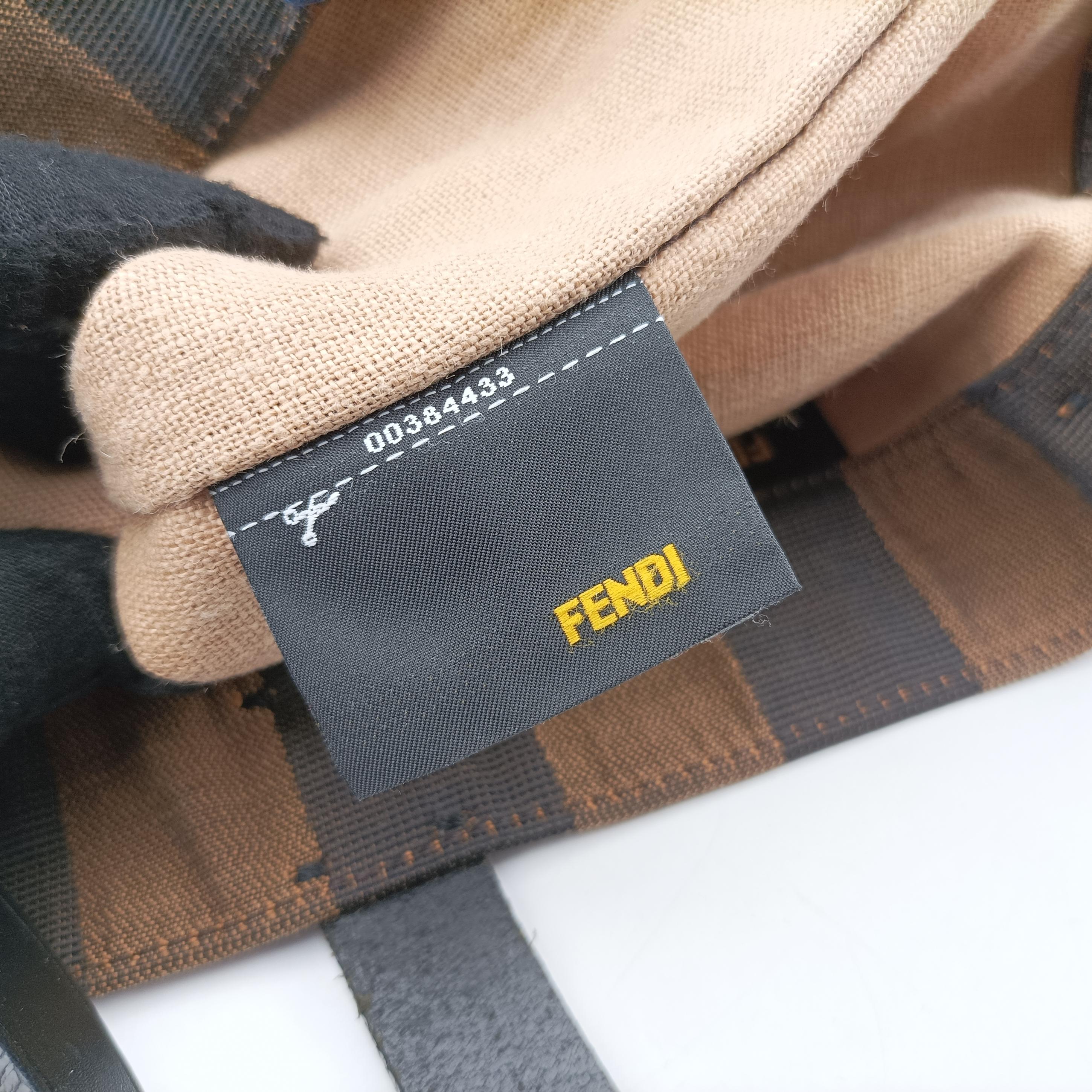 Pre-owned Fendi Pequin Multicolour canvas 8BH235 handbag | stylenewstar
