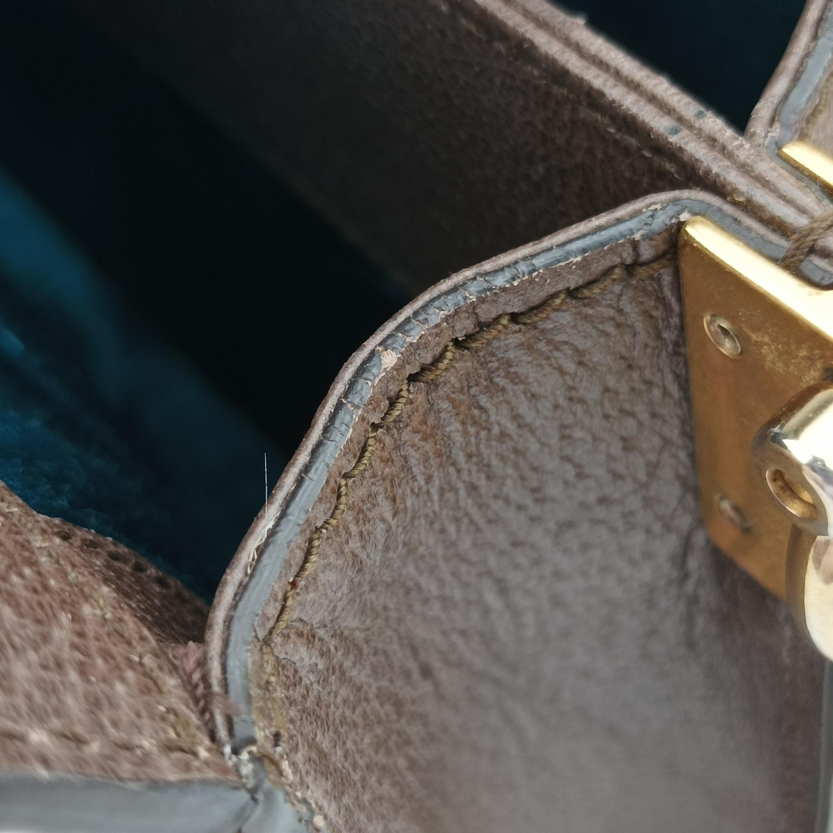 Pre-owned Gucci Ophidia Brown×Red×Green PVC coated canvas×leather 503877 shoulderbag | stylenewstar