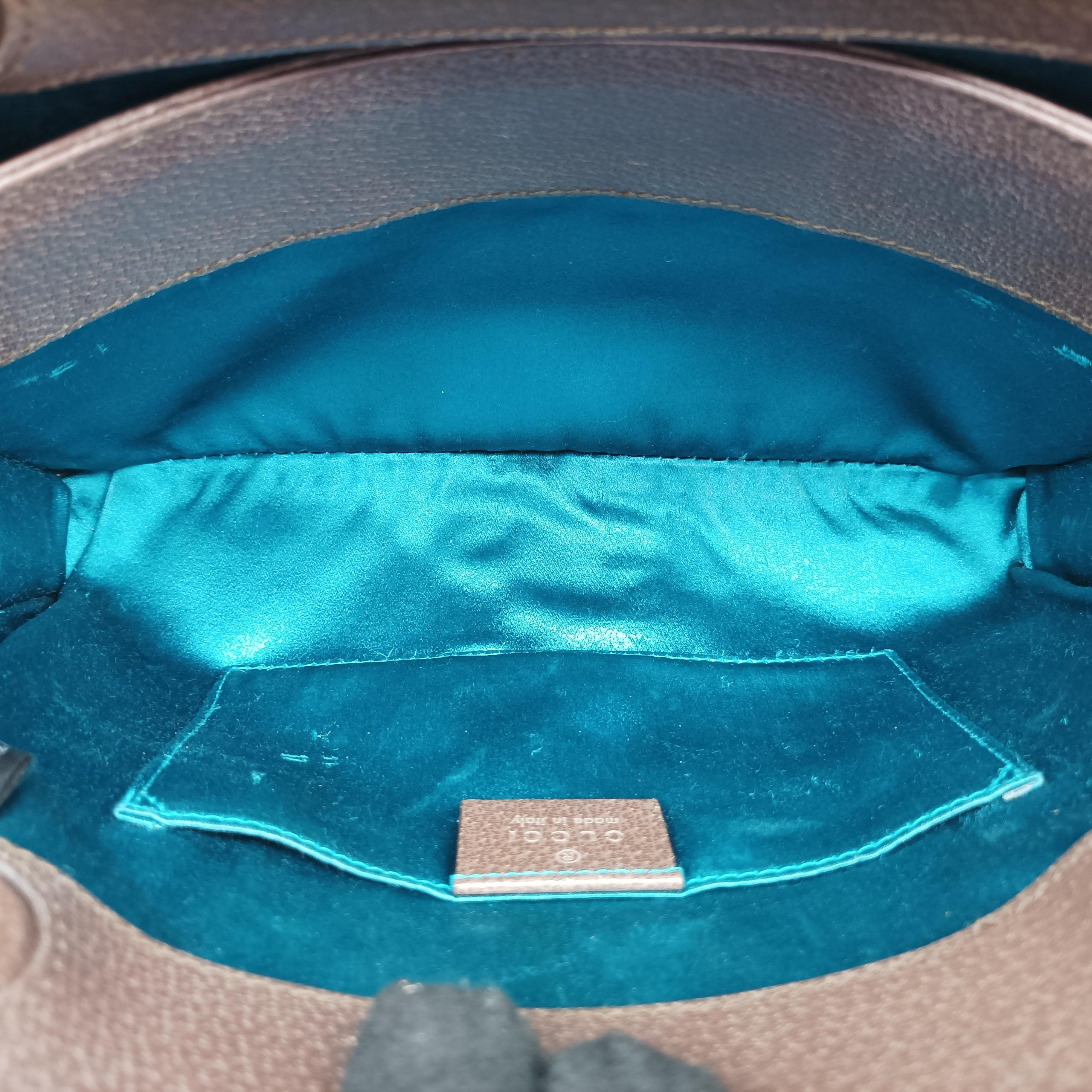 Pre-owned Gucci Ophidia Brown×Red×Green PVC coated canvas×leather 503877 shoulderbag | stylenewstar