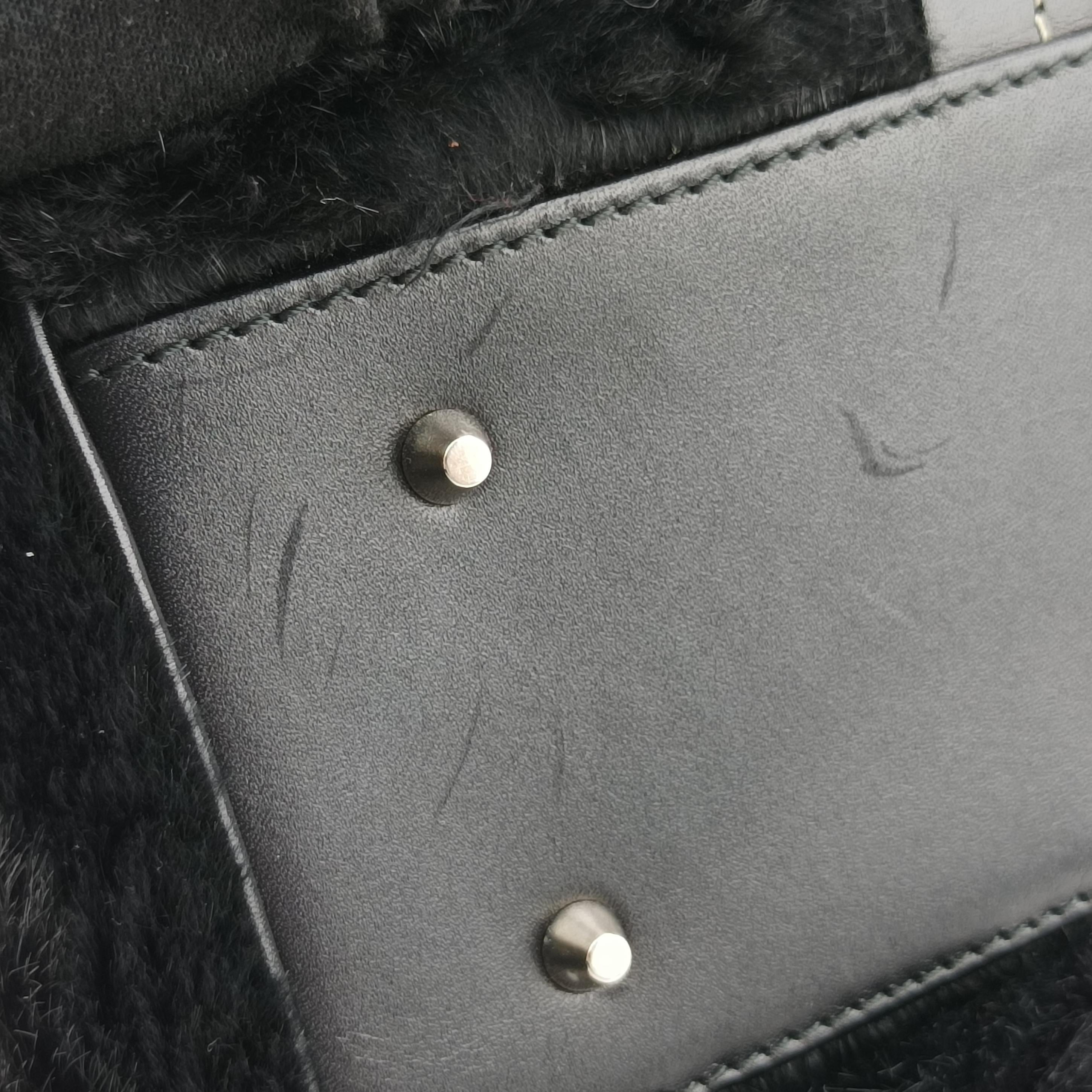 Pre-owned Christian Dior Diorissimo Black mink fur  handbag | stylenewstar