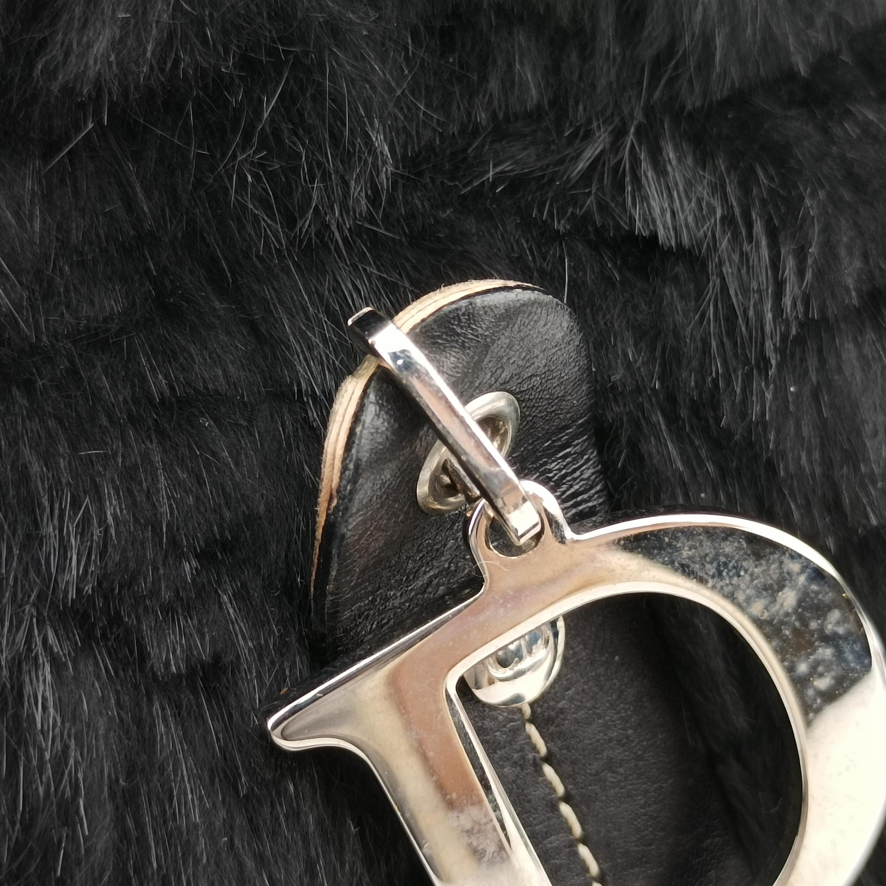 Pre-owned Christian Dior Diorissimo Black mink fur  handbag | stylenewstar