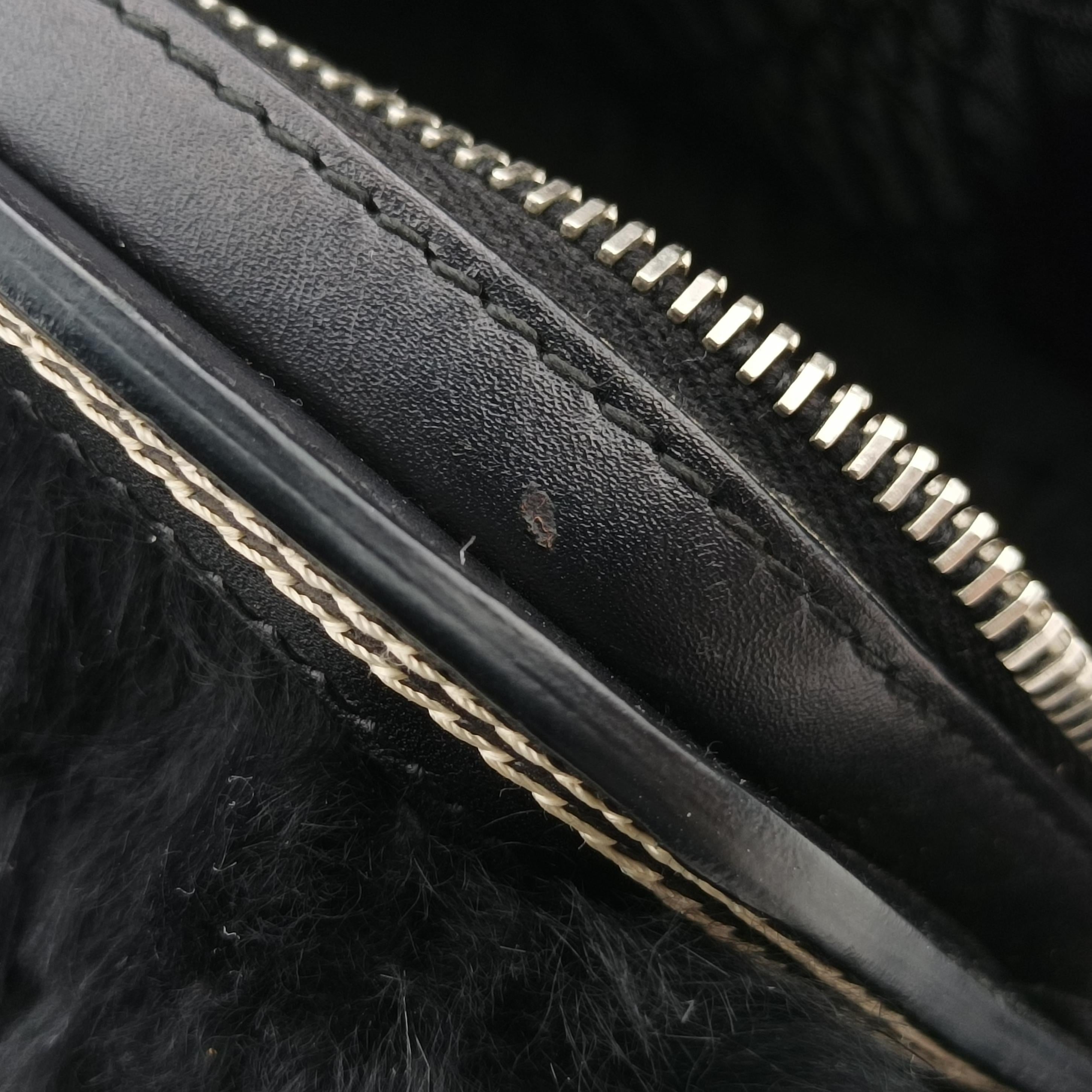 Pre-owned Christian Dior Diorissimo Black mink fur  handbag | stylenewstar