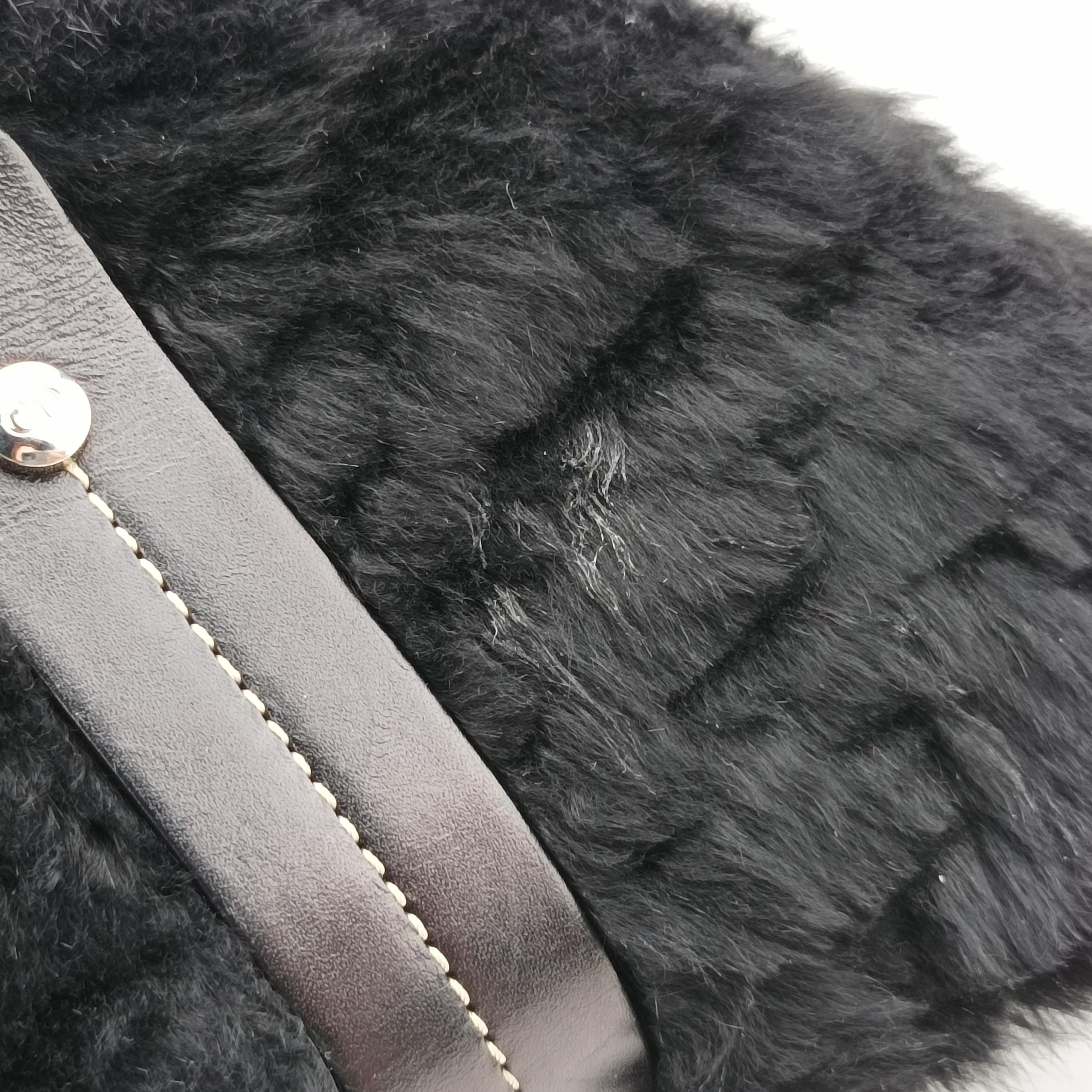 Pre-owned Christian Dior Diorissimo Black mink fur  handbag | stylenewstar