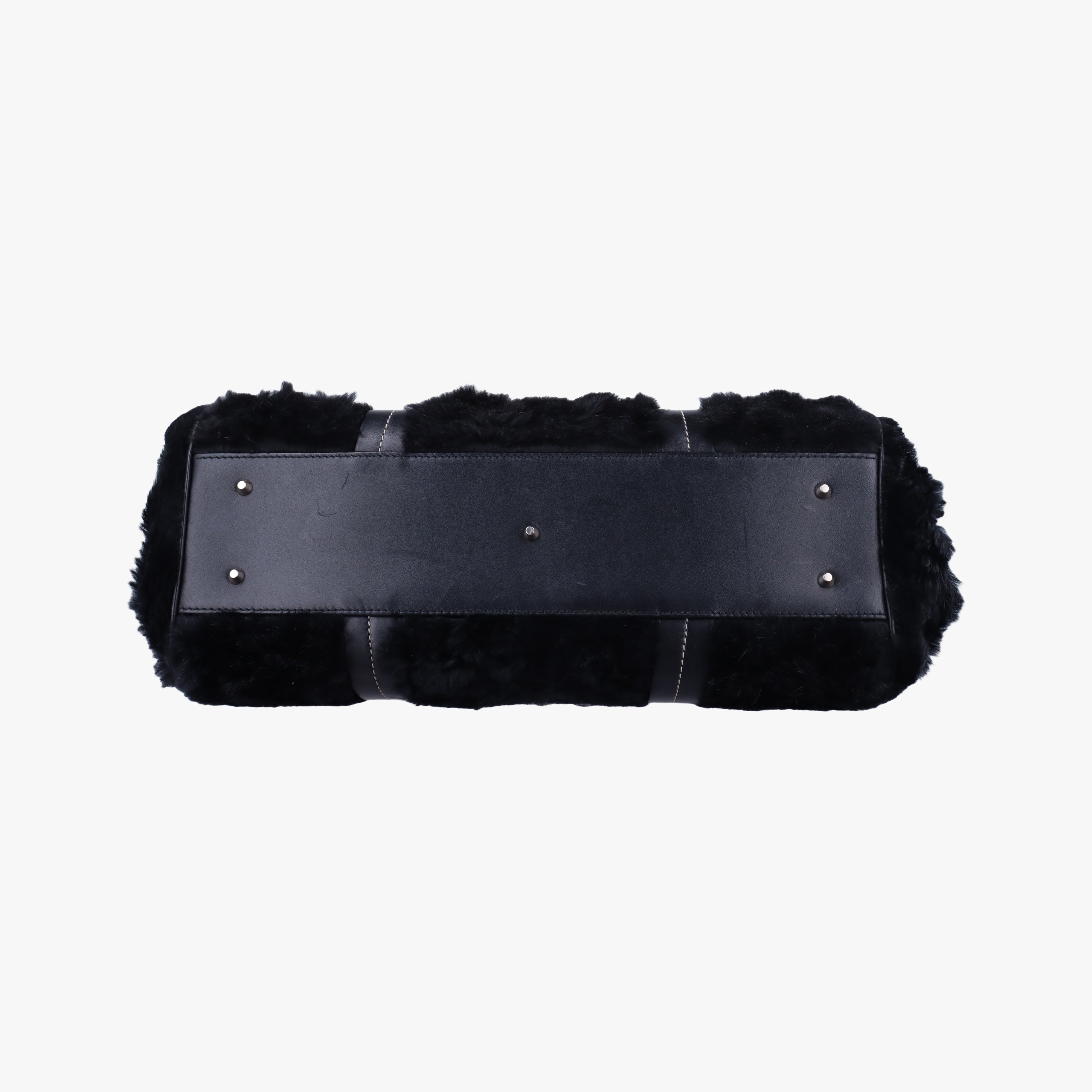 Pre-owned Christian Dior Diorissimo Black mink fur  handbag | stylenewstar