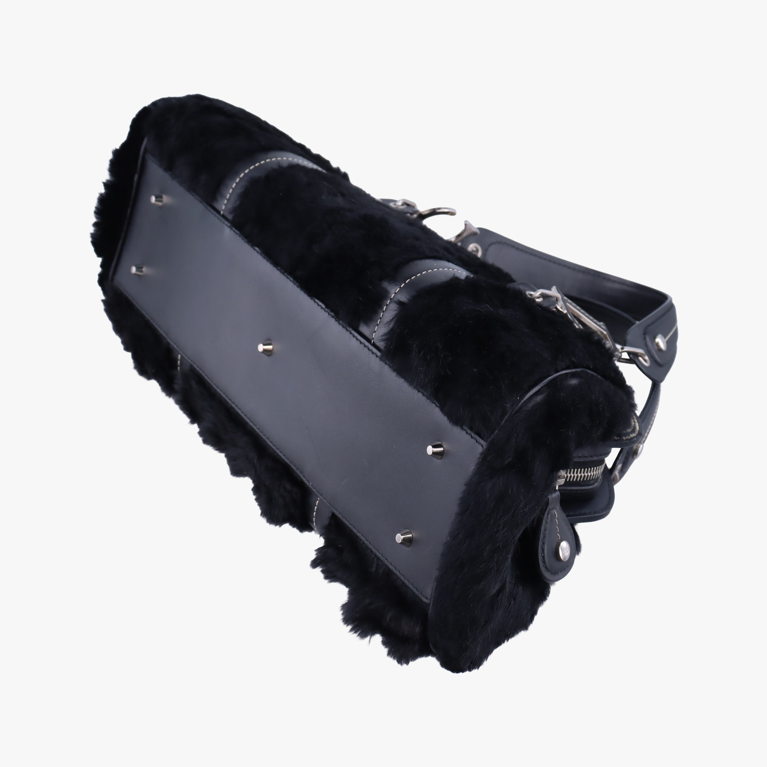 Pre-owned Christian Dior Diorissimo Black mink fur  handbag | stylenewstar