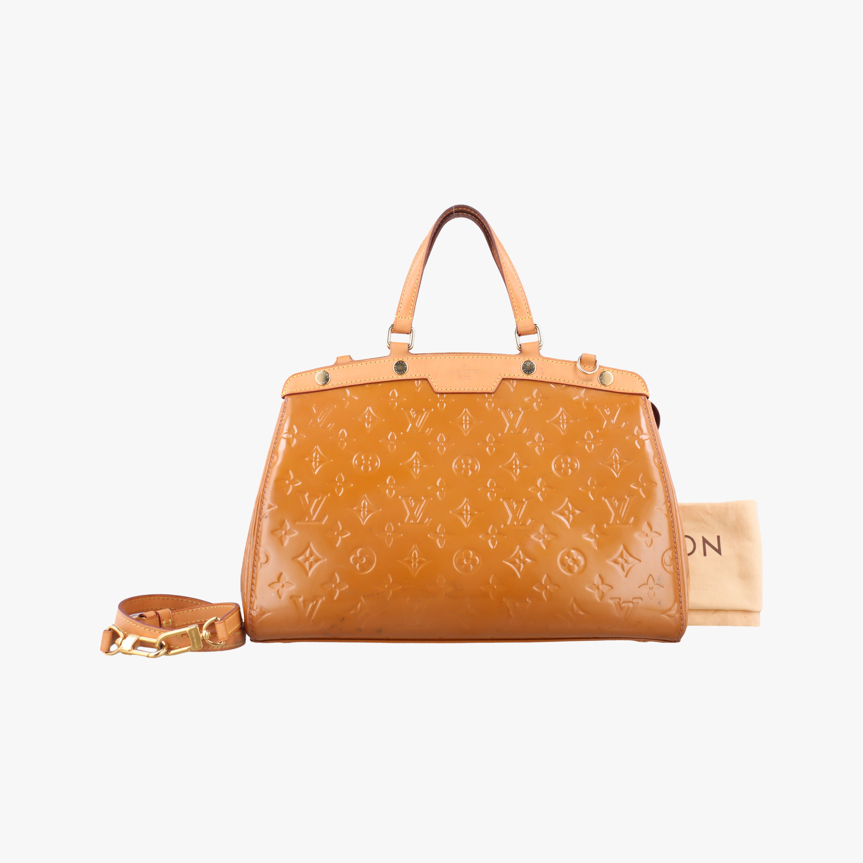 Pre-owned Louis Vuitton Brea MM ROSE VELOURS Vernis M91588 shoulderbag | stylenewstar