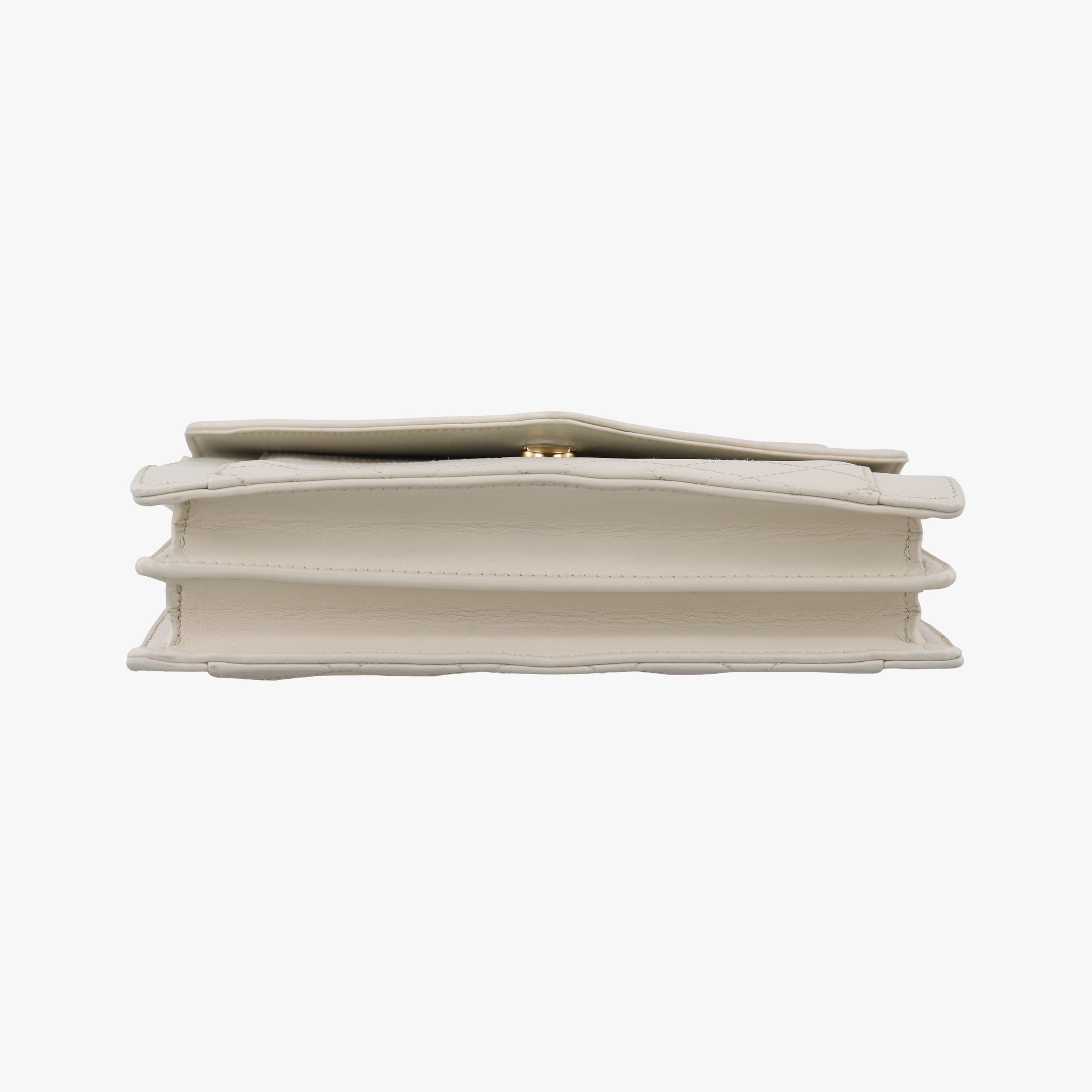 Pre-owned Yves Saint Laurent Gaby White Leather 685574 shoulderbag | stylenewstar