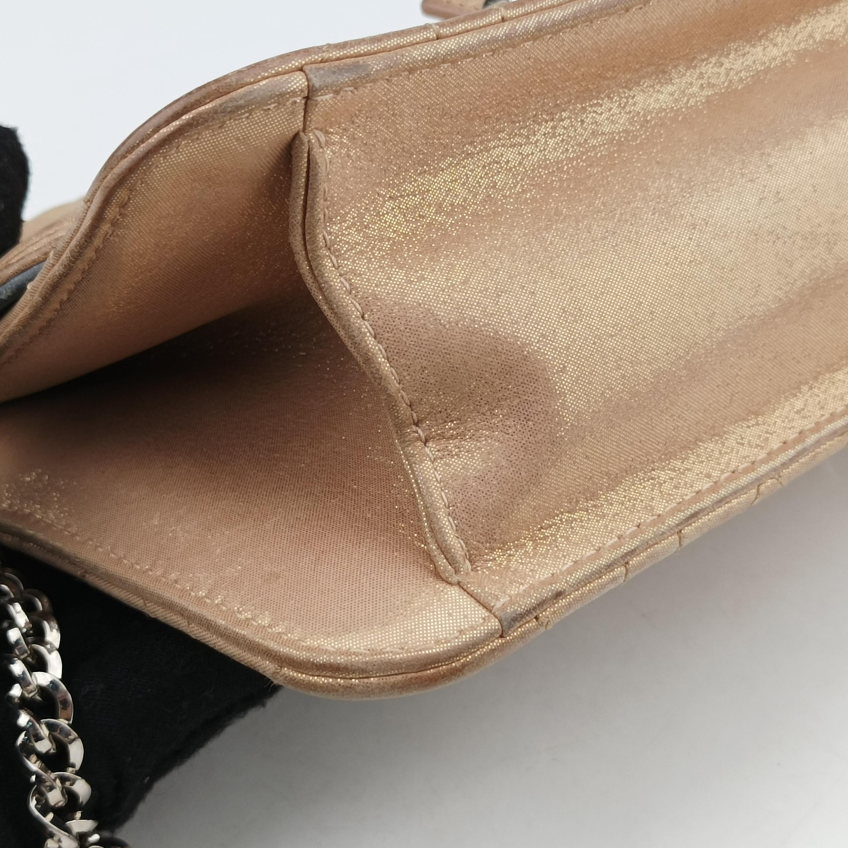 Pre-owned Christian Dior Miss Dior Golden Leather  shoulderbag | stylenewstar