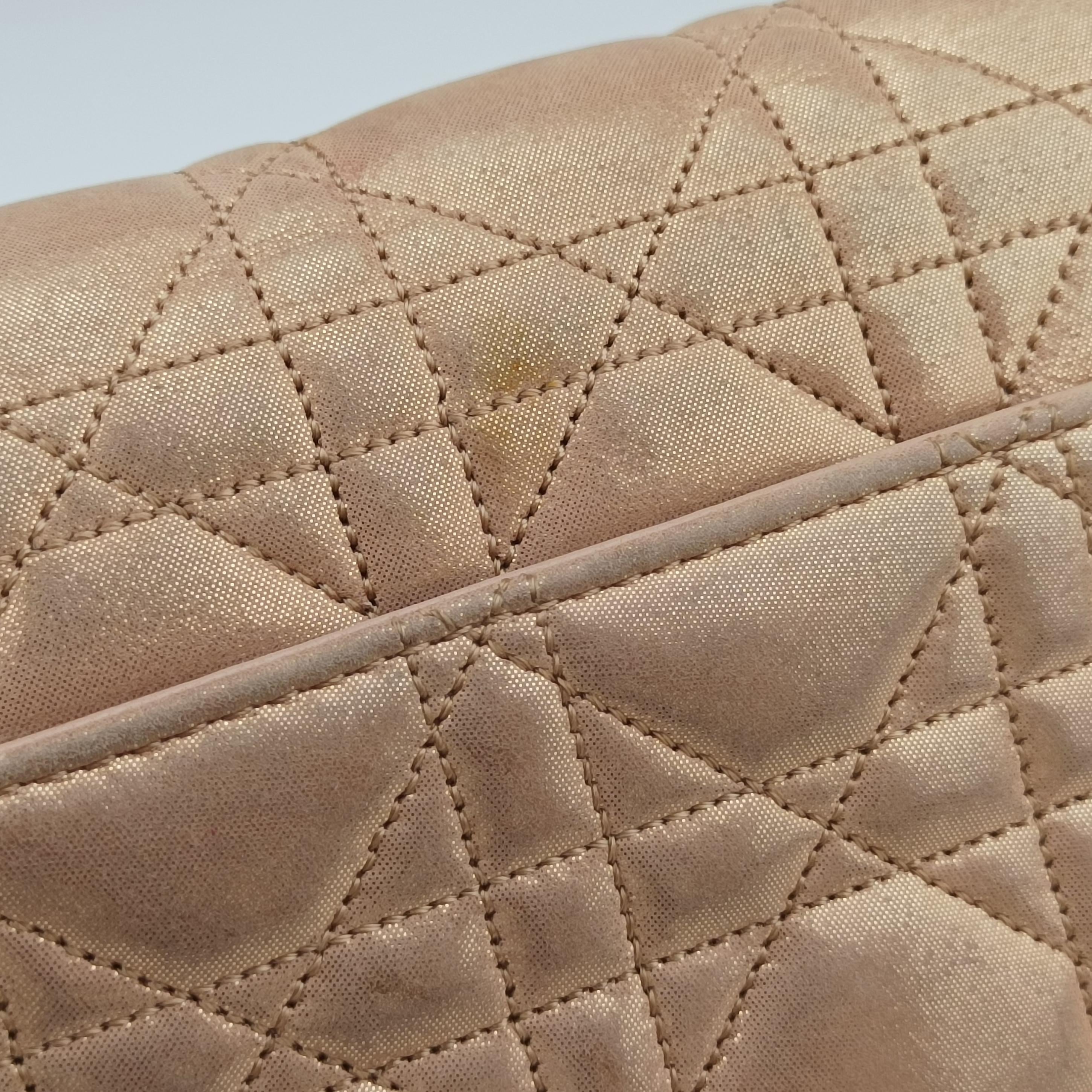 Pre-owned Christian Dior Miss Dior Golden Leather  shoulderbag | stylenewstar