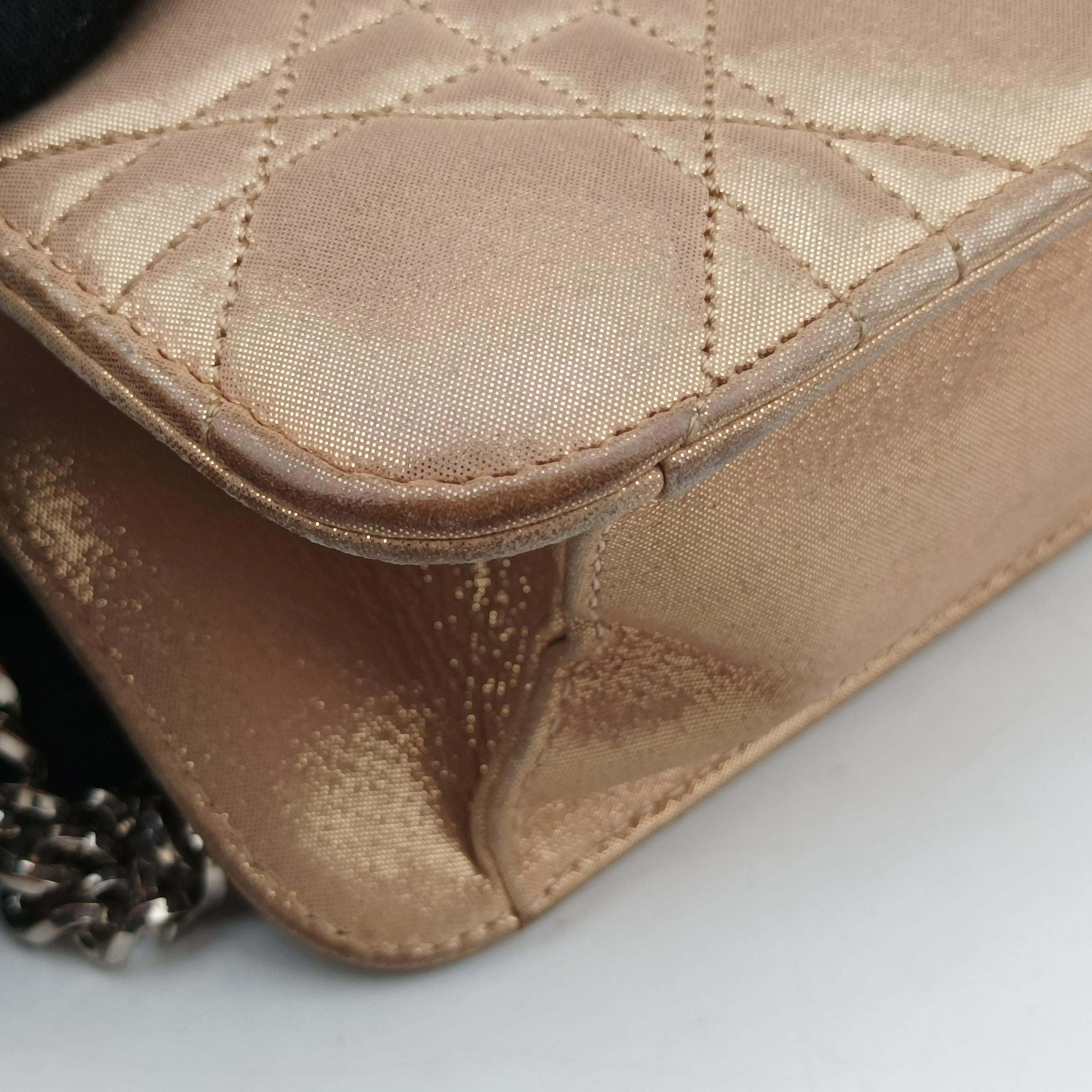 Pre-owned Christian Dior Miss Dior Golden Leather  shoulderbag | stylenewstar