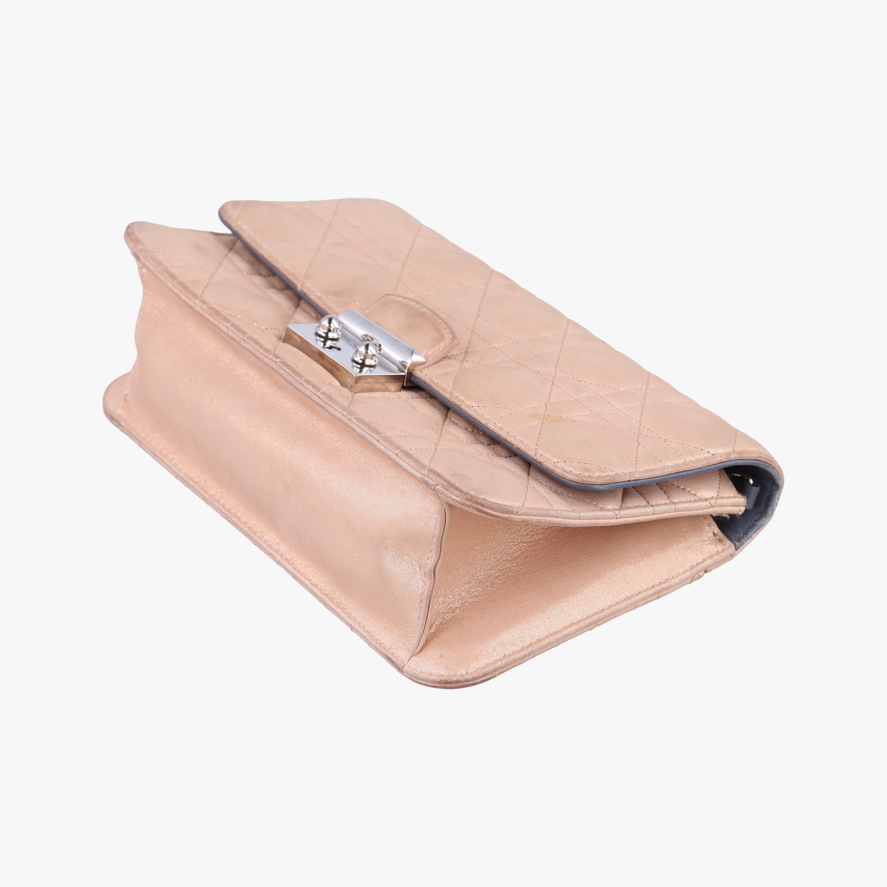 Pre-owned Christian Dior Miss Dior Golden Leather  shoulderbag | stylenewstar