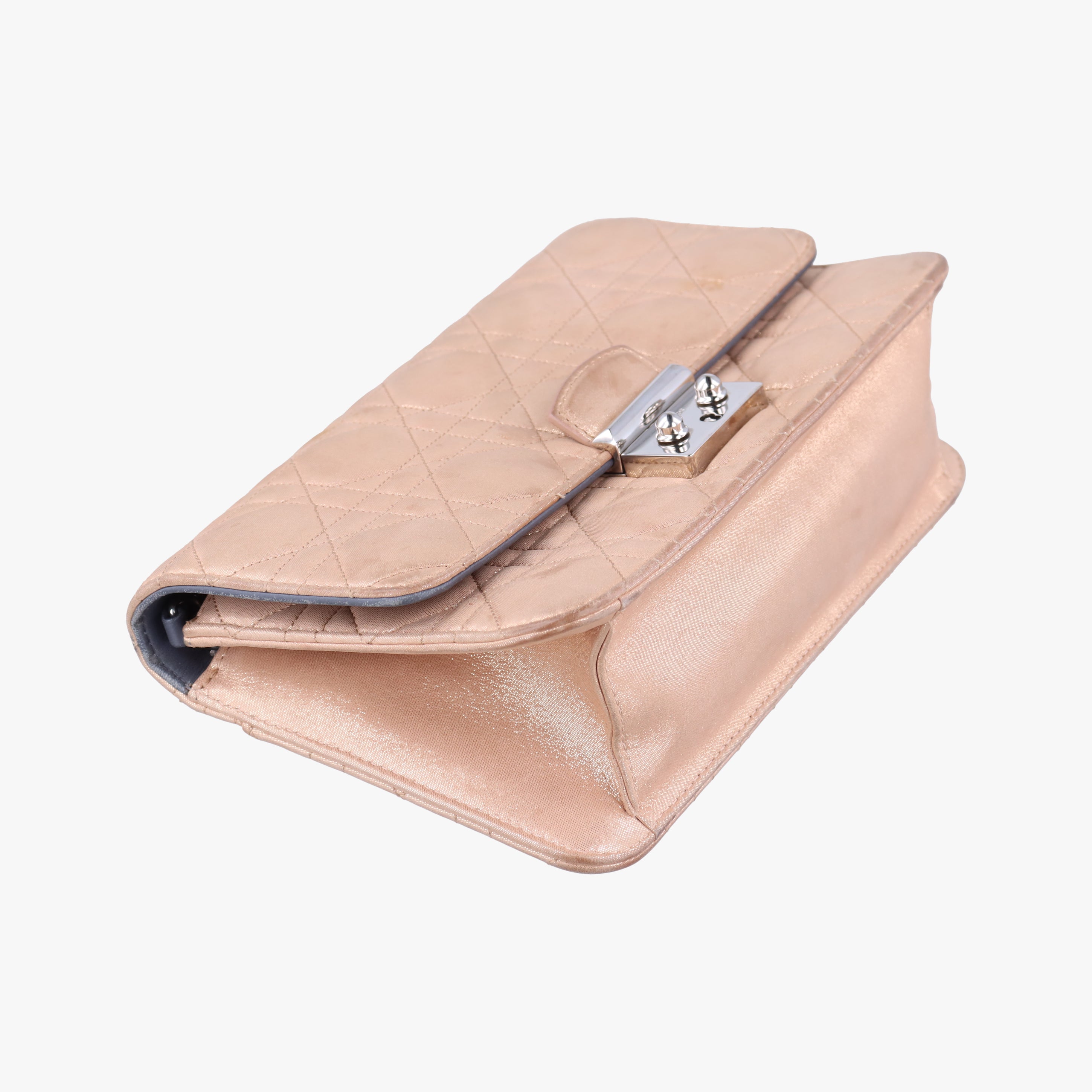Pre-owned Christian Dior Miss Dior Golden Leather  shoulderbag | stylenewstar