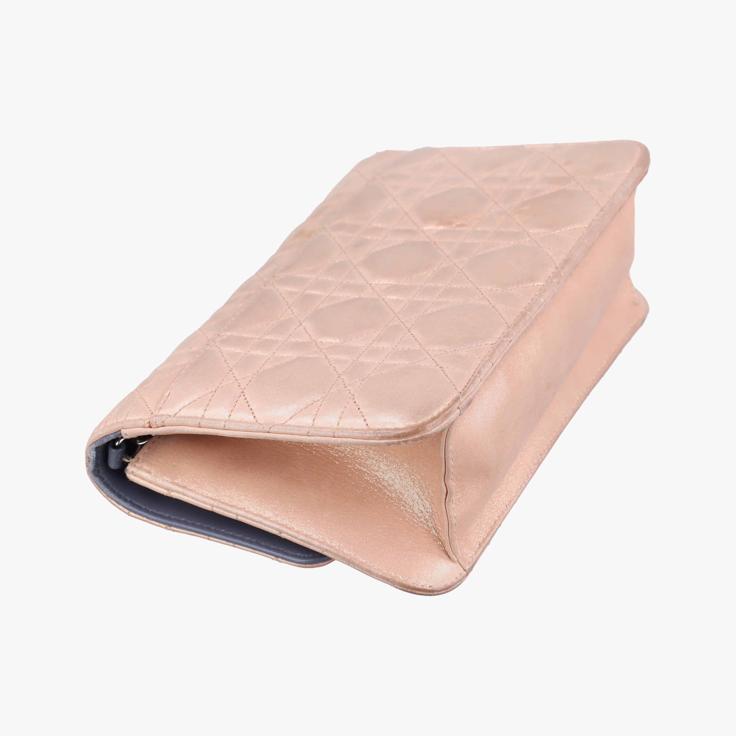 Pre-owned Christian Dior Miss Dior Golden Leather  shoulderbag | stylenewstar