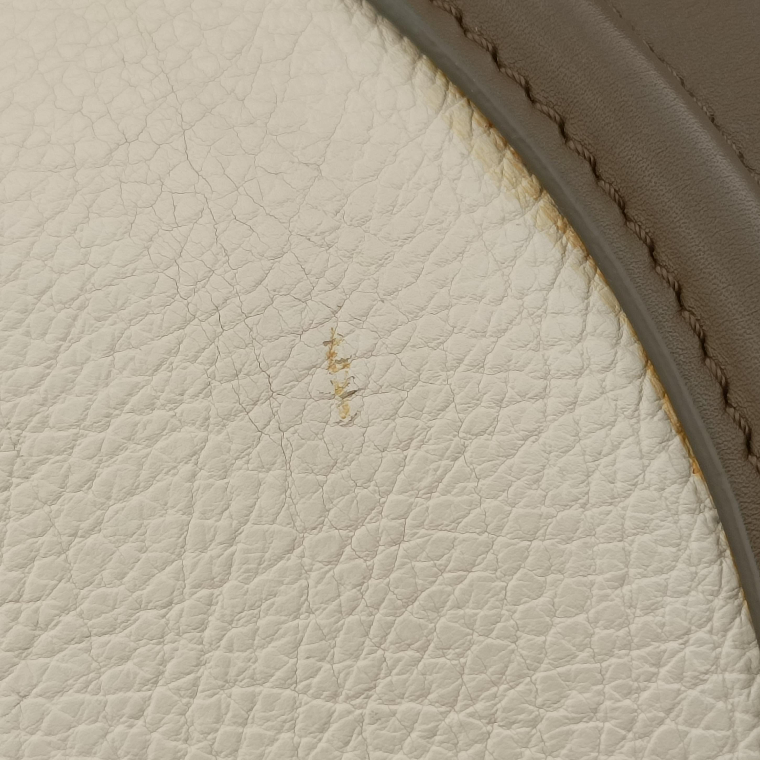 Pre-owned Celine Luggage Mini Shopper Beige×white×black Suede × Leather  handbag | stylenewstar