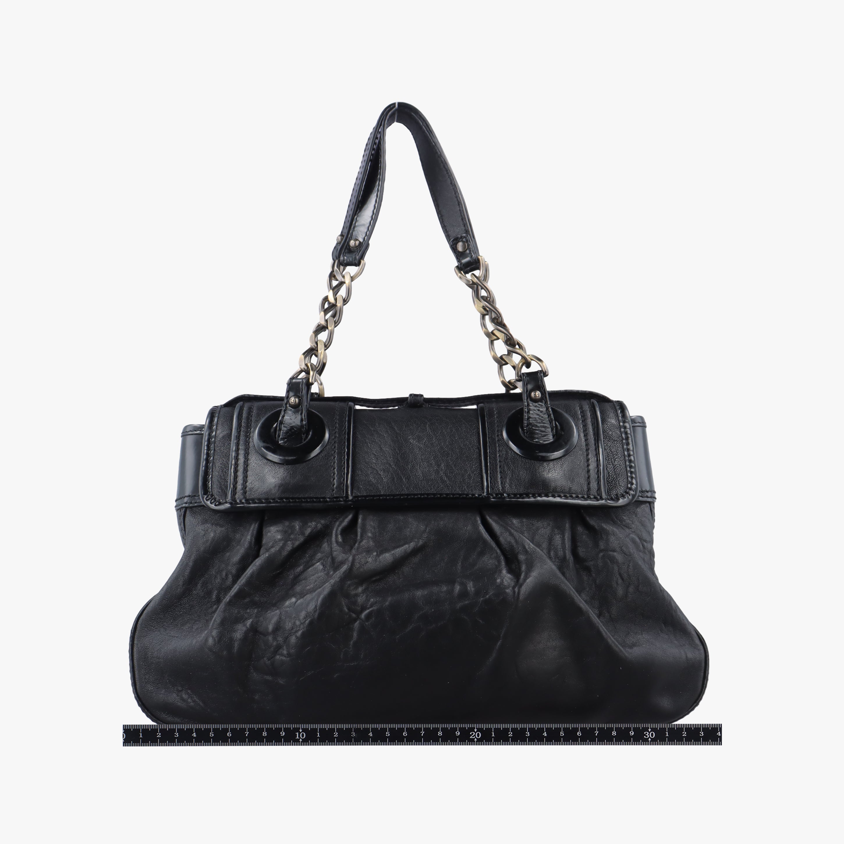 Pre-owned Fendi B Bag Black Leather  shoulderbag | stylenewstar