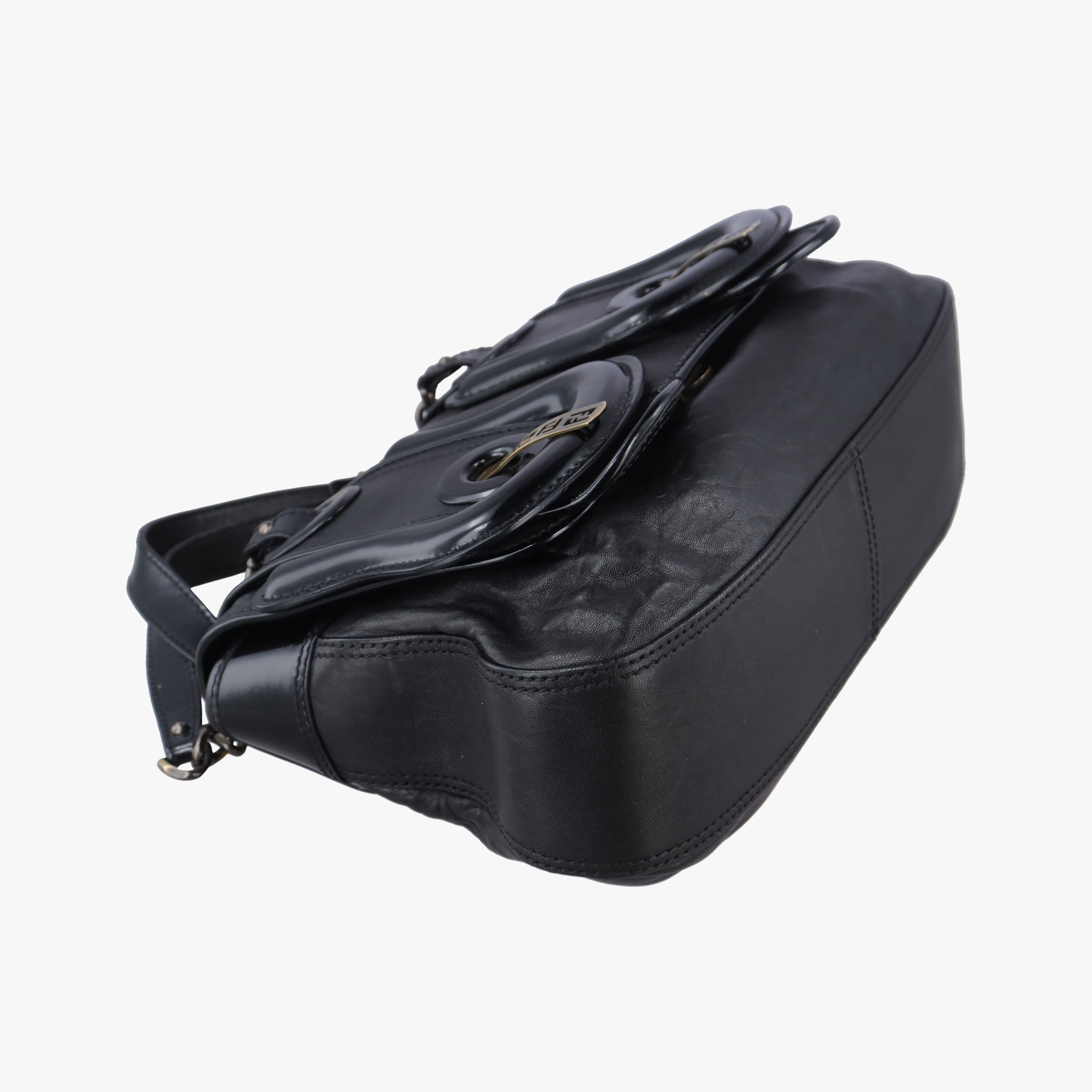 Pre-owned Fendi B Bag Black Leather  shoulderbag | stylenewstar