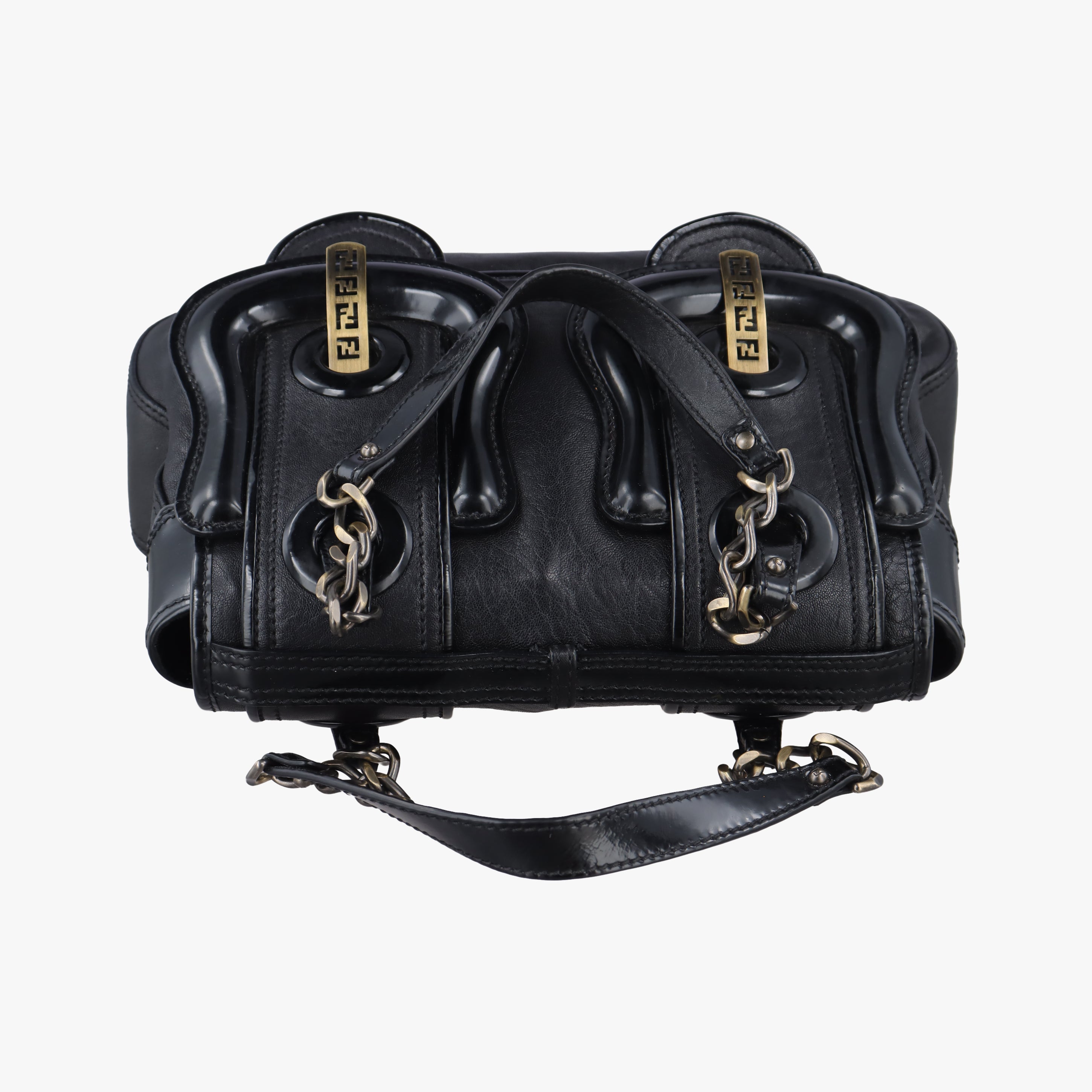 Pre-owned Fendi B Bag Black Leather  shoulderbag | stylenewstar