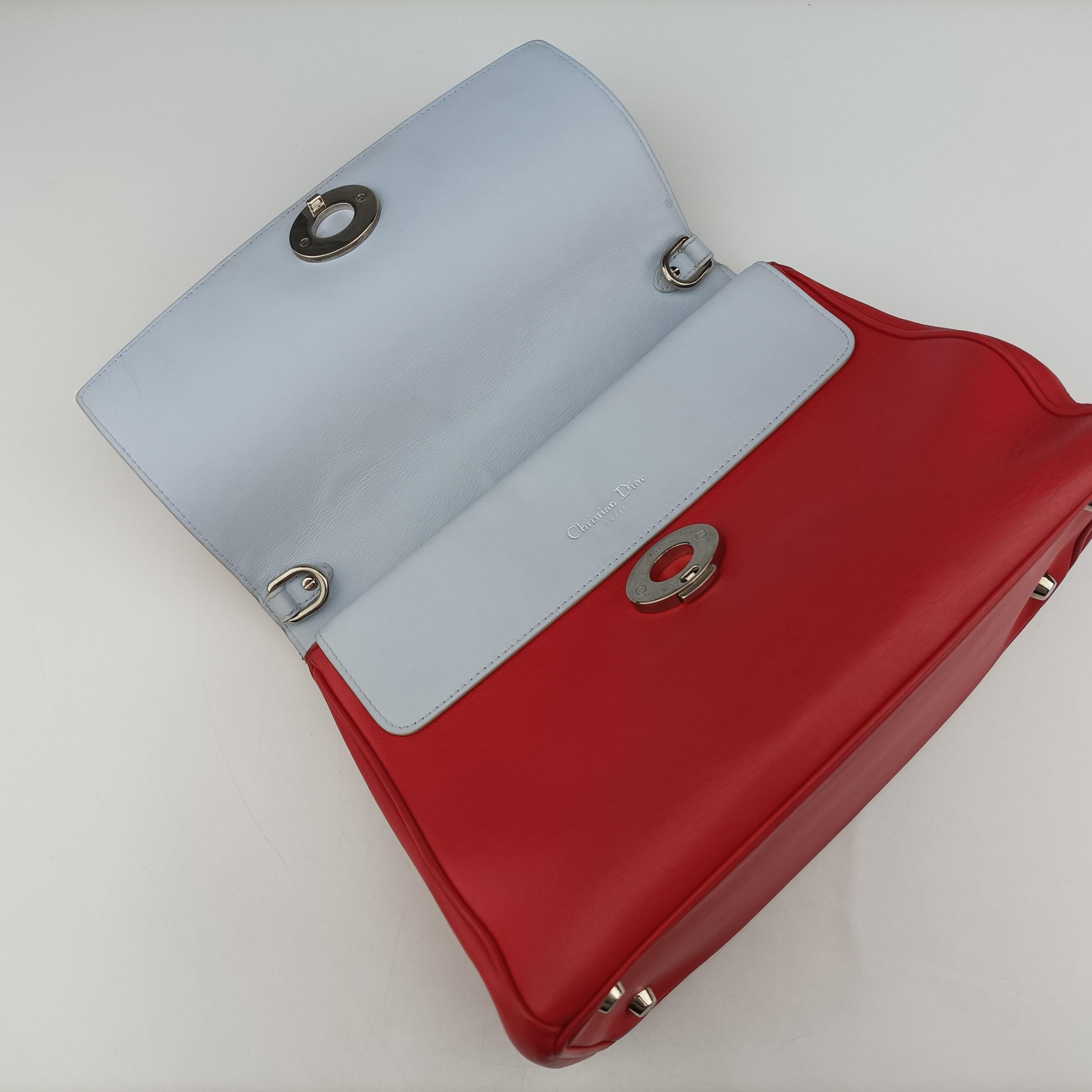 Vintage Christian Dior Be Dior Red Leather  shoulderbag | stylenewstar