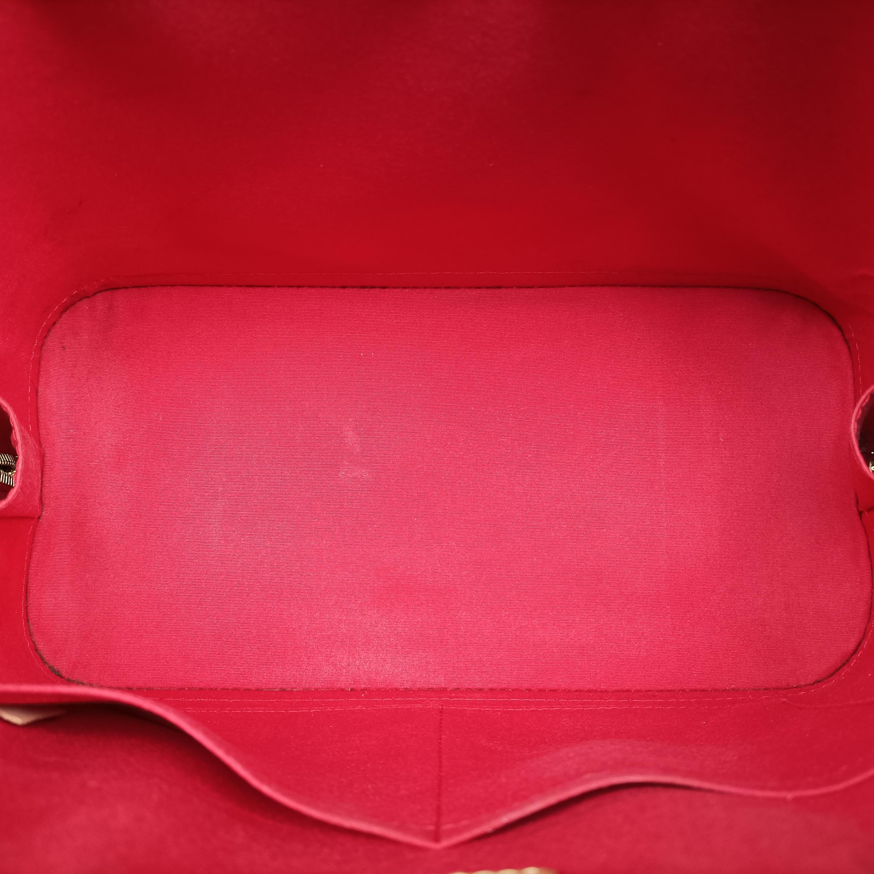 Pre-owned Louis Vuitton Alma PM pomme d'amour Vernis M90096 SN2133 pomme d'amour Vernis M90096 handbag | stylenewstar