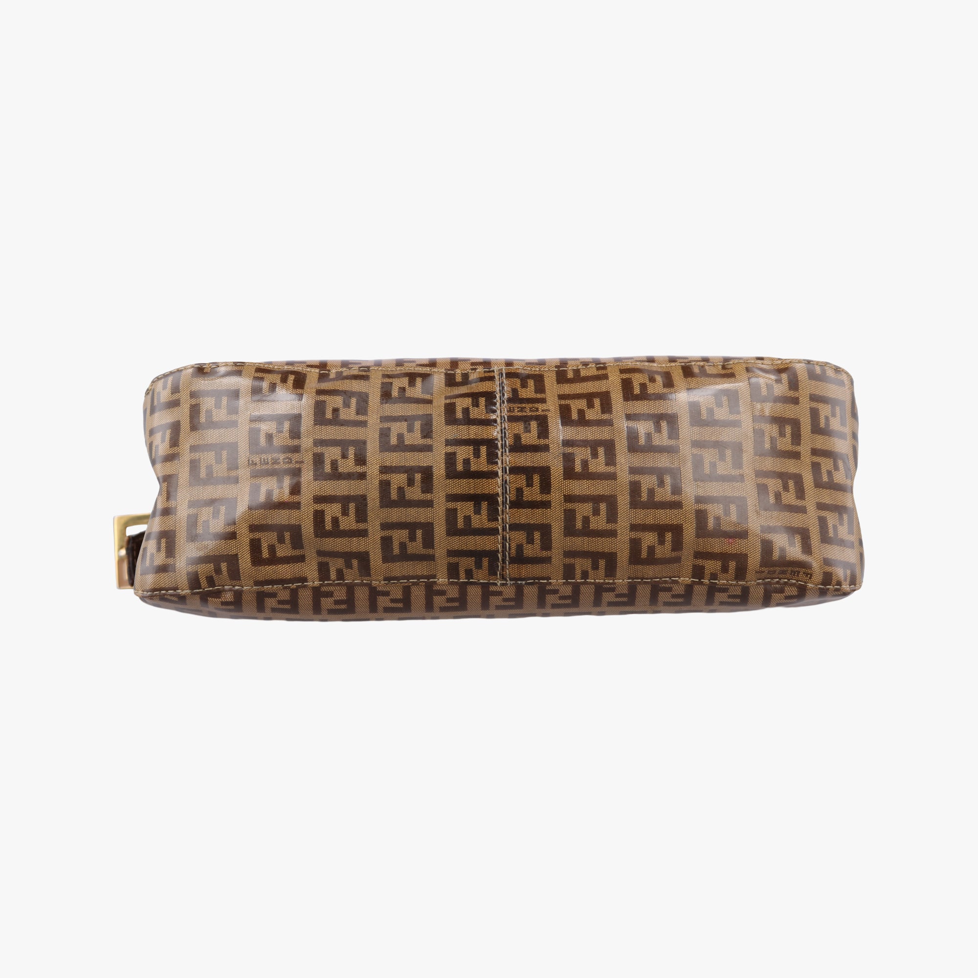 Vintage Fendi Mamma Baguette Brown PVC coated canvas 26725 handbag | stylenewstar