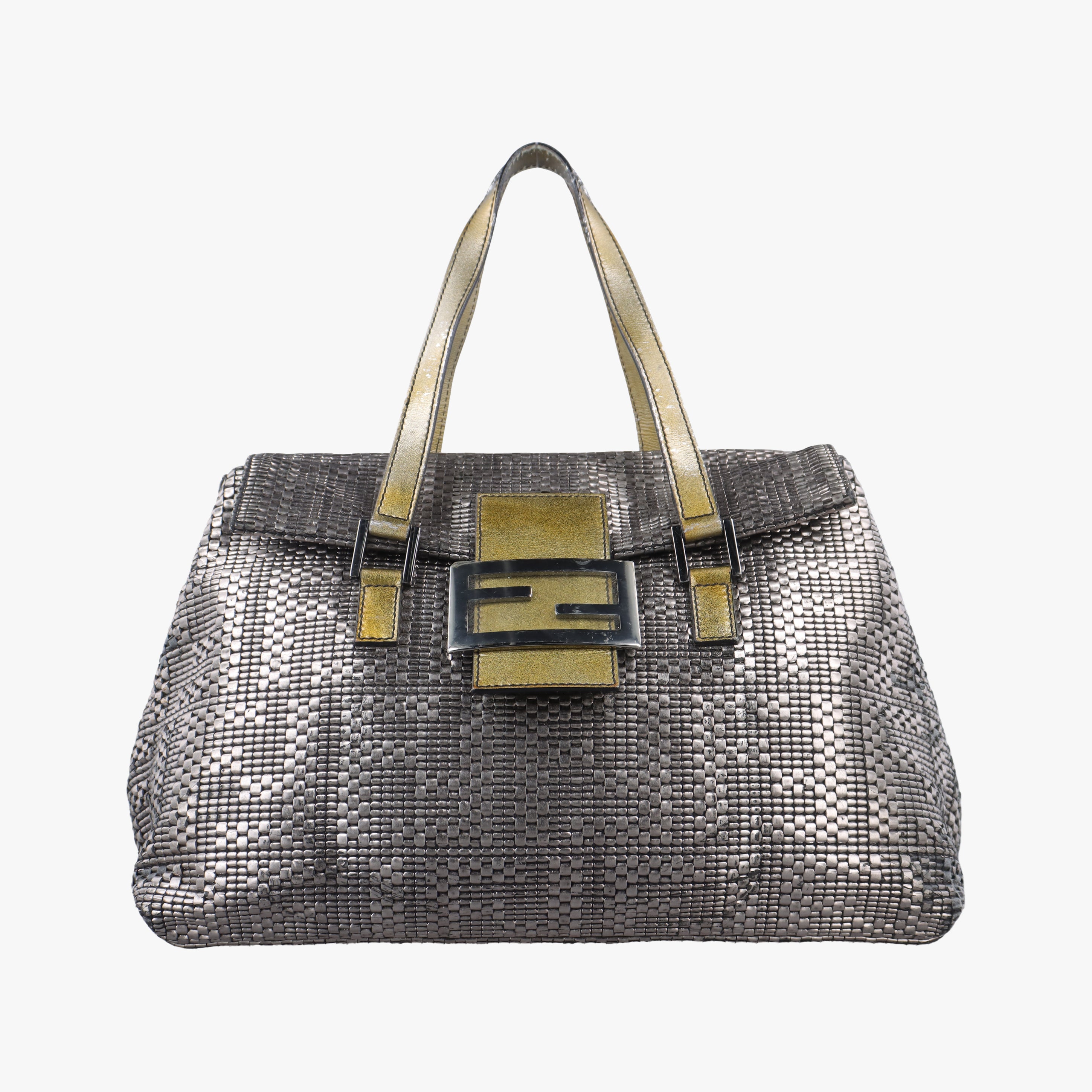 Pre-owned Fendi Zucchino Multicolour PVC coated canvas 8BN188 handbag | stylenewstar