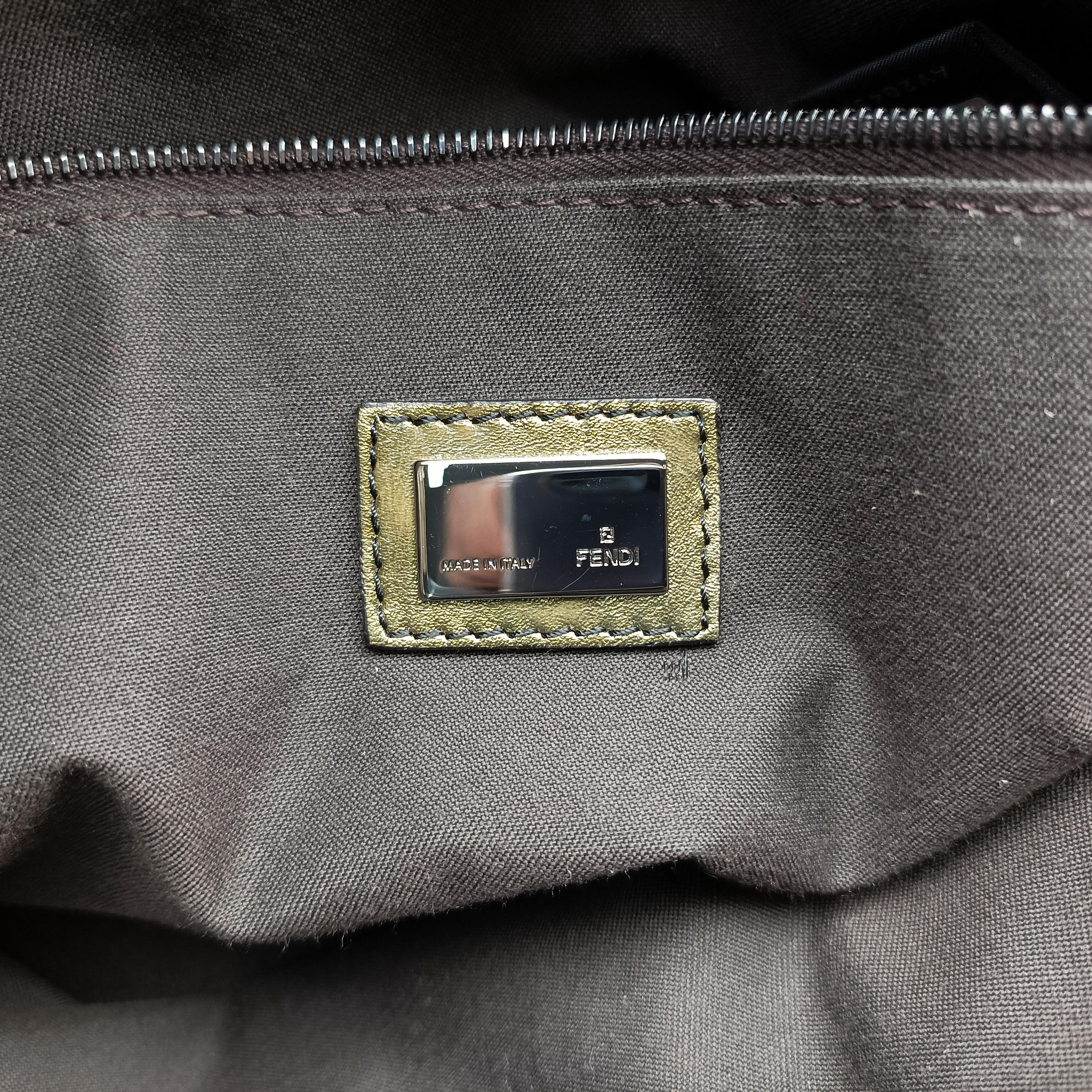 Pre-owned Fendi Zucchino Multicolour PVC coated canvas 8BN188 handbag | stylenewstar