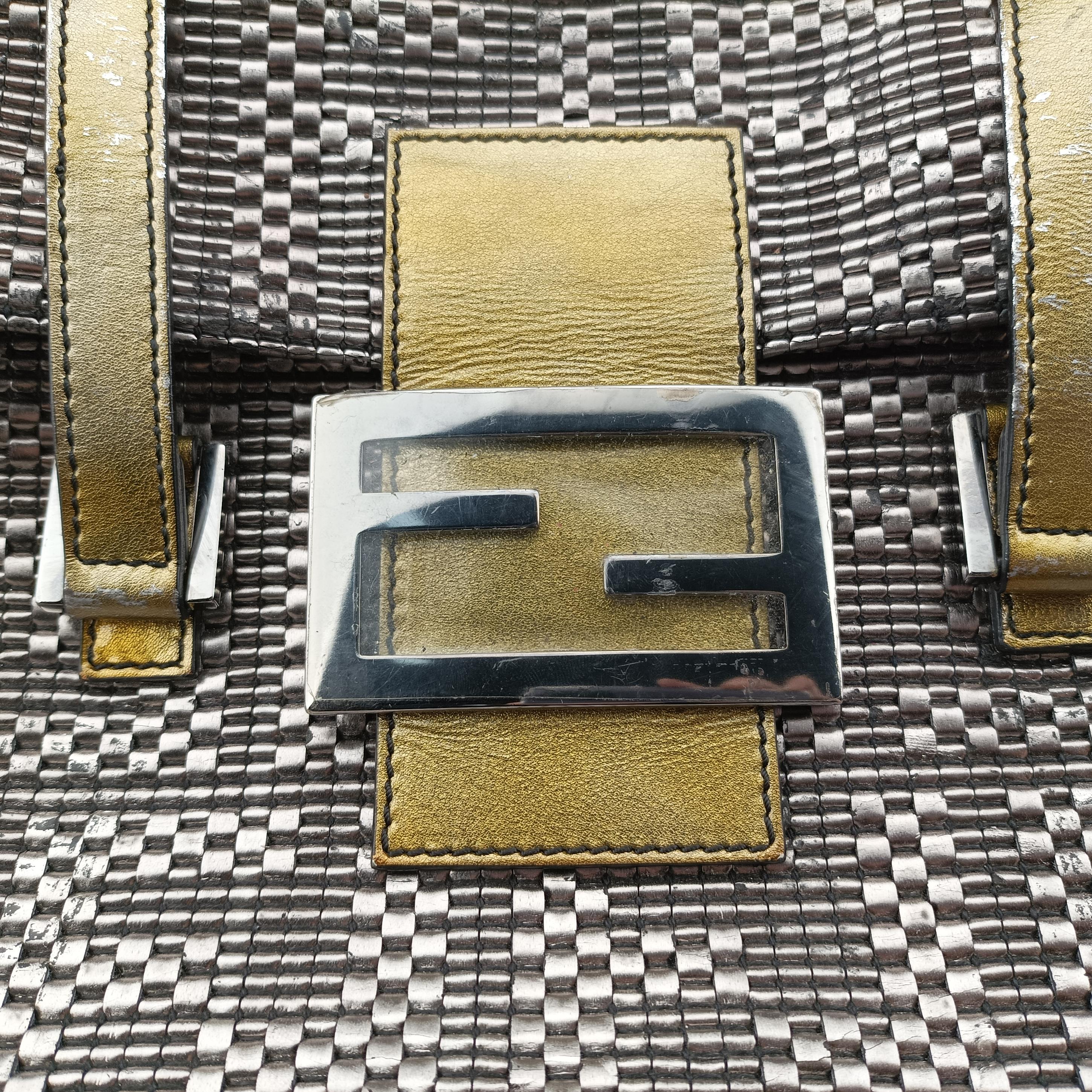 Pre-owned Fendi Zucchino Multicolour PVC coated canvas 8BN188 handbag | stylenewstar