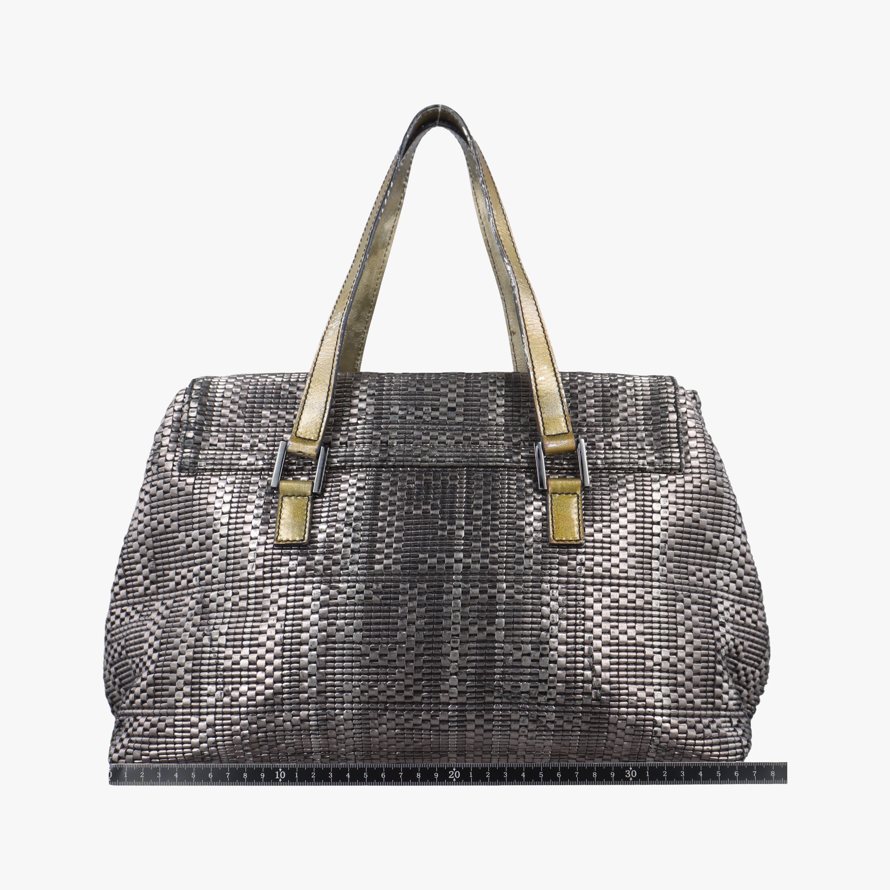 Pre-owned Fendi Zucchino Multicolour PVC coated canvas 8BN188 handbag | stylenewstar
