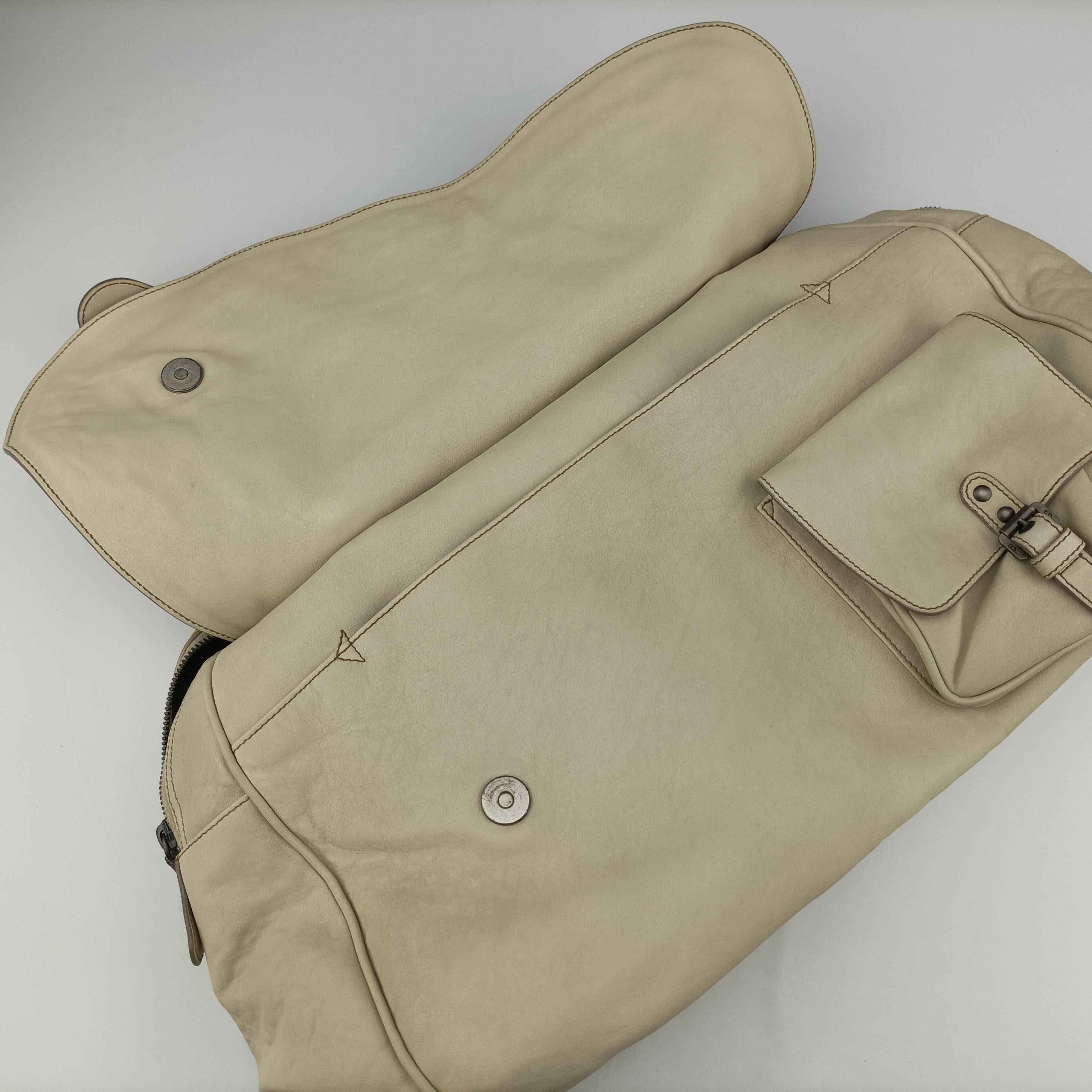 Pre-owned Christian Dior Gaucho White Leather  handbag | stylenewstar