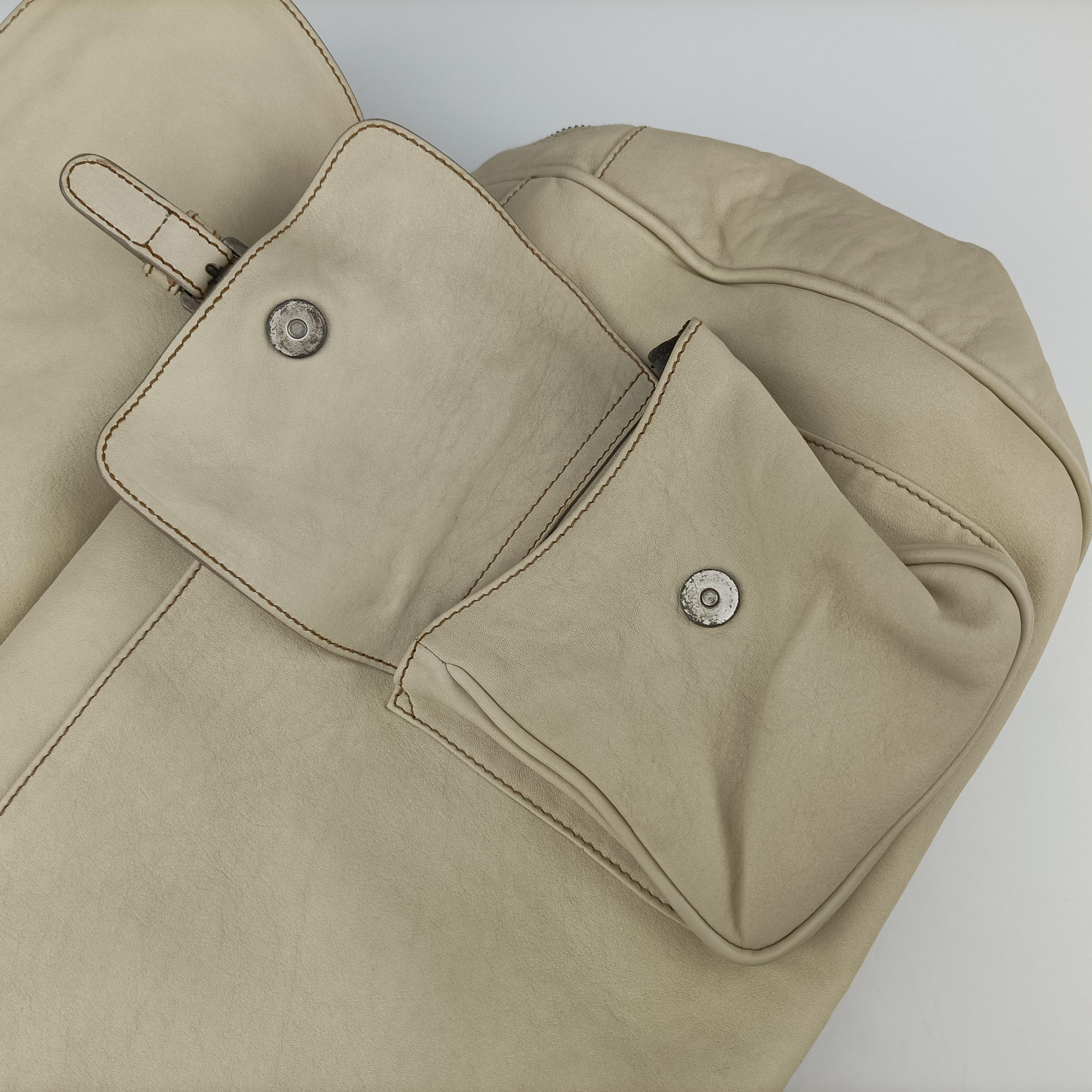 Pre-owned Christian Dior Gaucho White Leather  handbag | stylenewstar