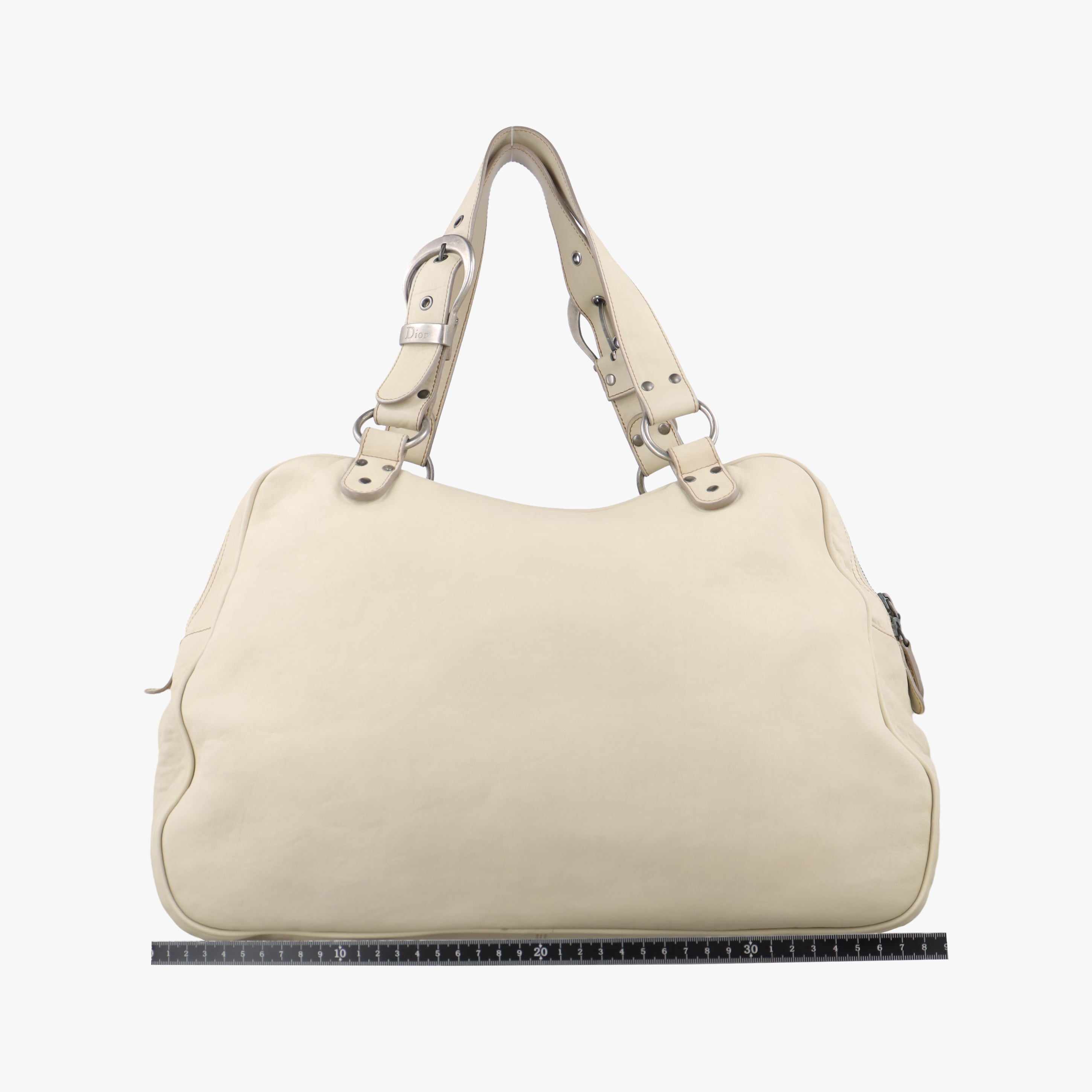Pre-owned Christian Dior Gaucho White Leather  handbag | stylenewstar
