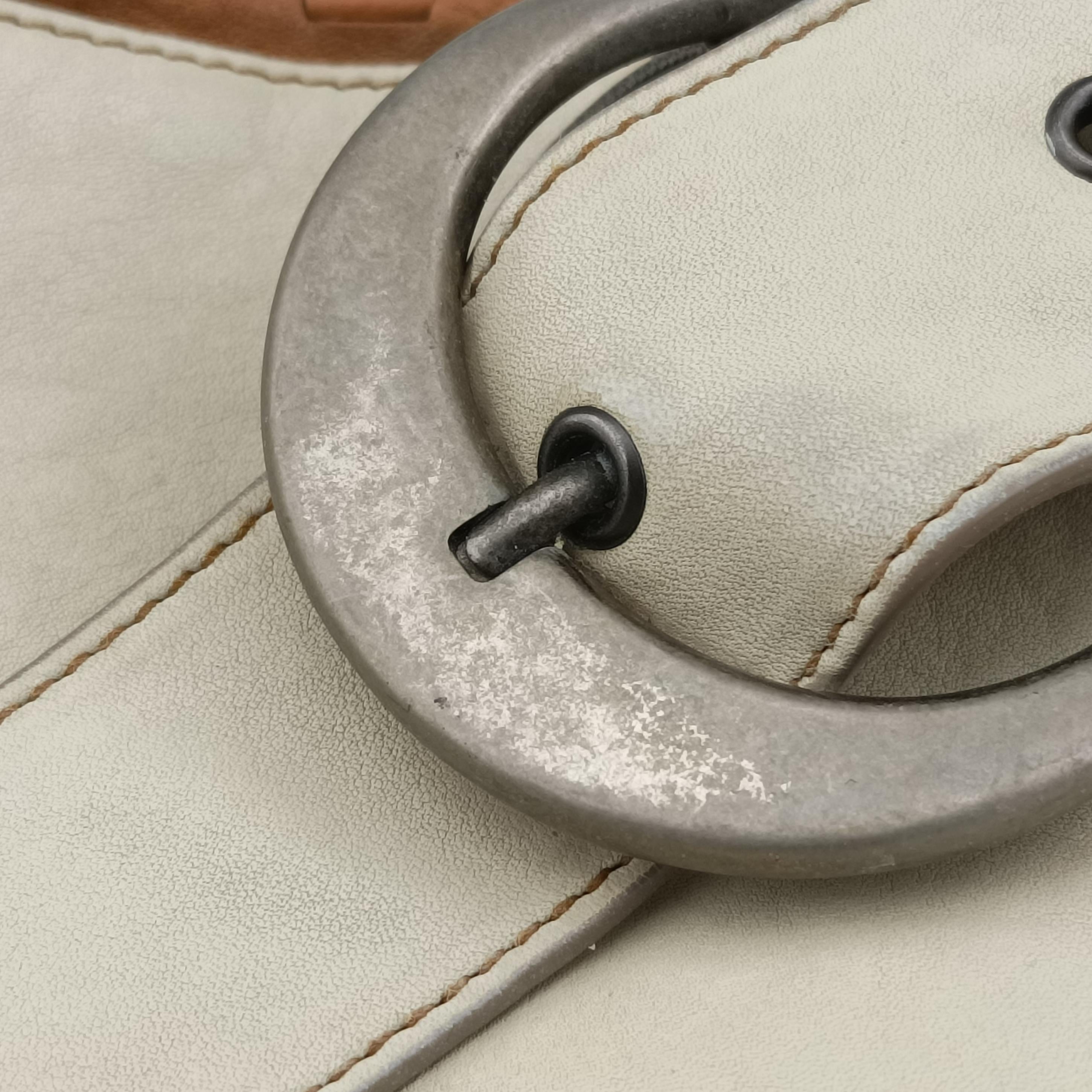Pre-owned Christian Dior Gaucho White Leather  handbag | stylenewstar