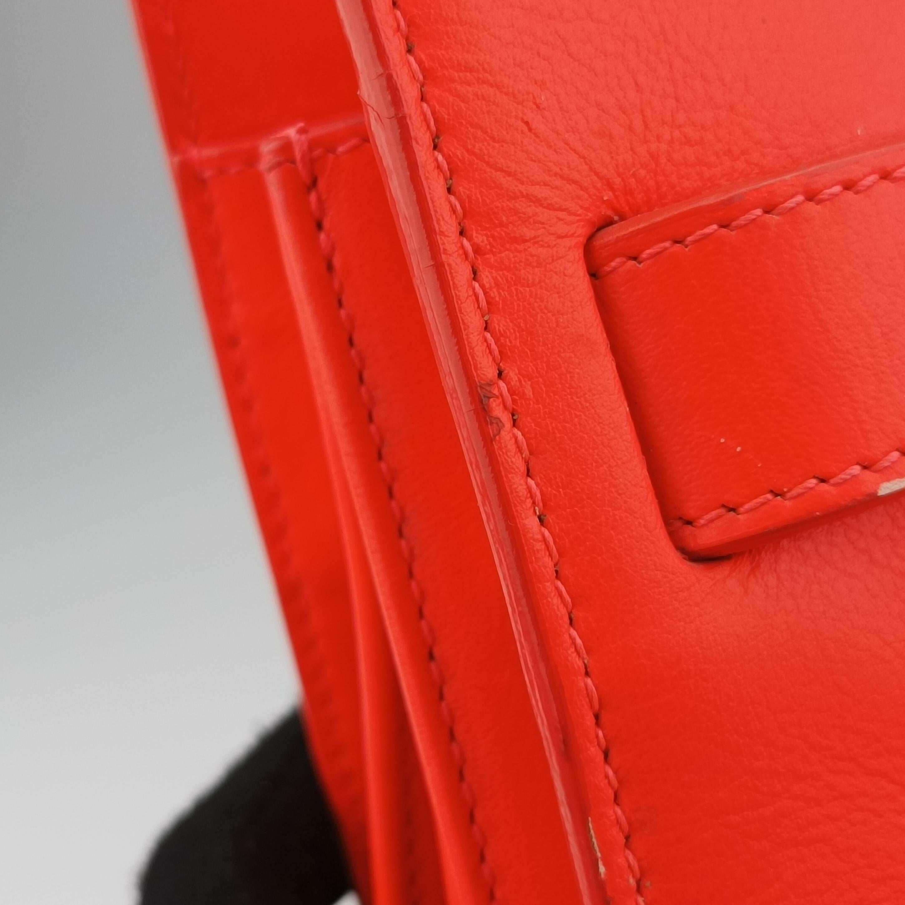Pre-owned Yves Saint Laurent SAC DE JOUR Orange Leather 324823 shoulderbag | stylenewstar