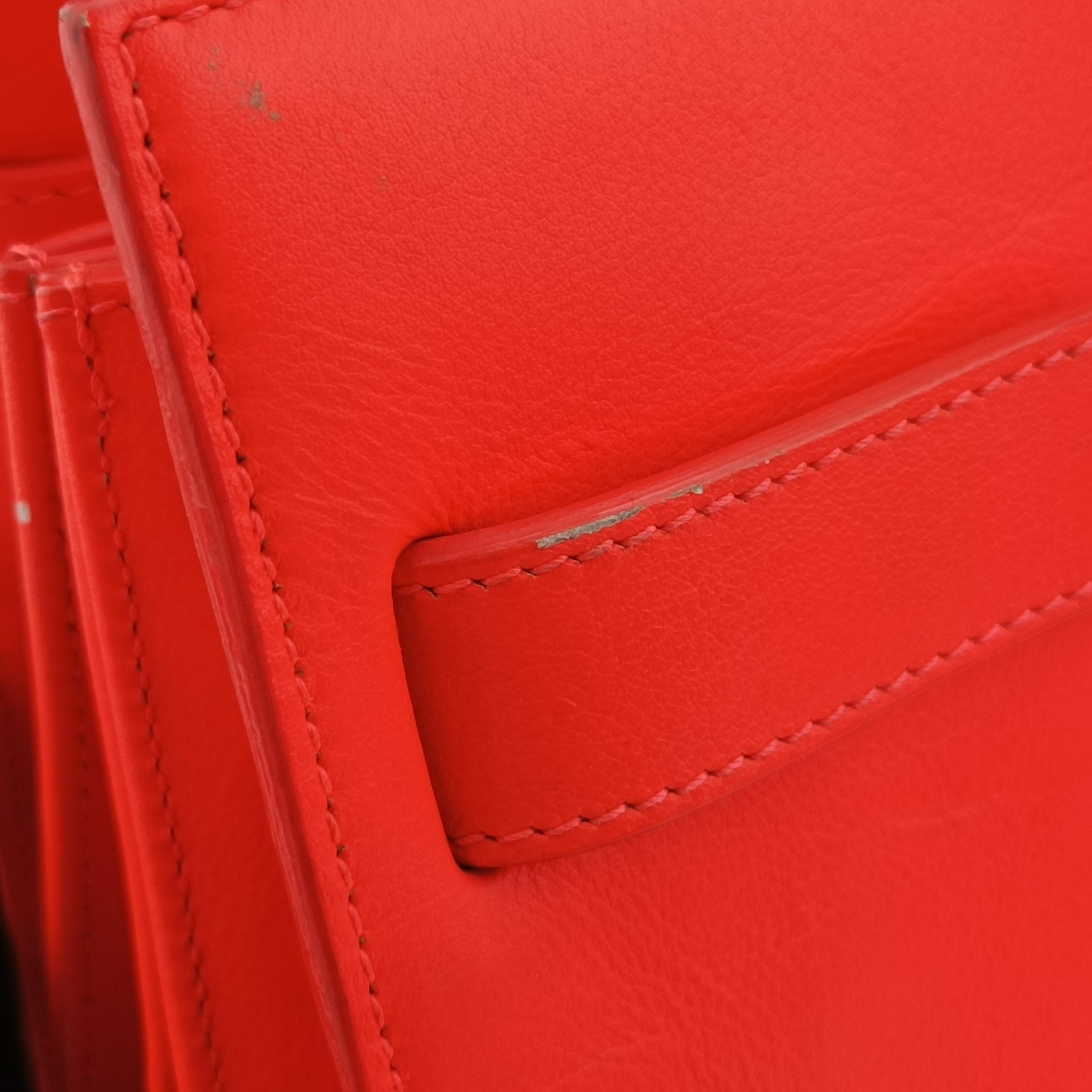 Pre-owned Yves Saint Laurent SAC DE JOUR Orange Leather 324823 shoulderbag | stylenewstar