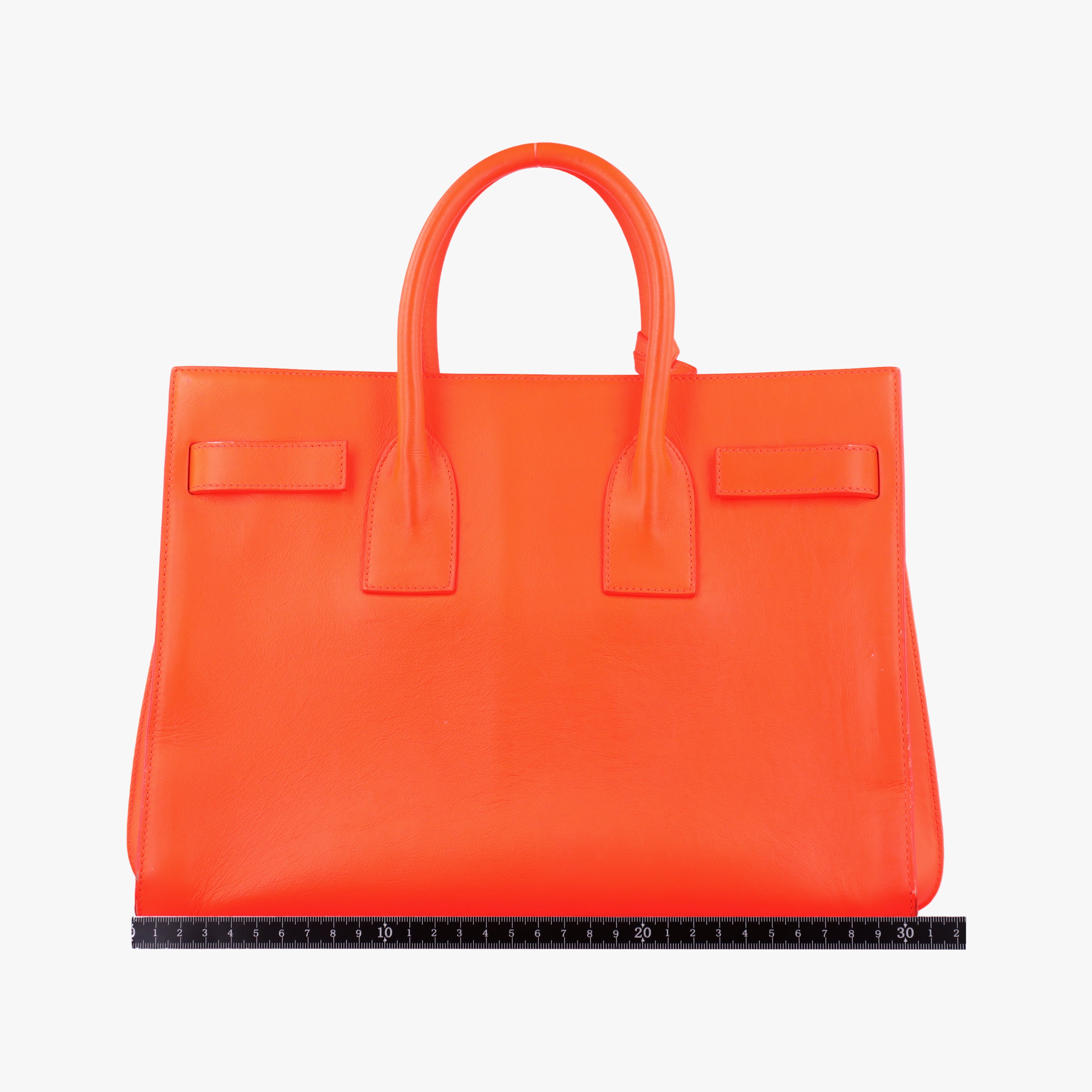 Pre-owned Yves Saint Laurent SAC DE JOUR Orange Leather 324823 shoulderbag | stylenewstar