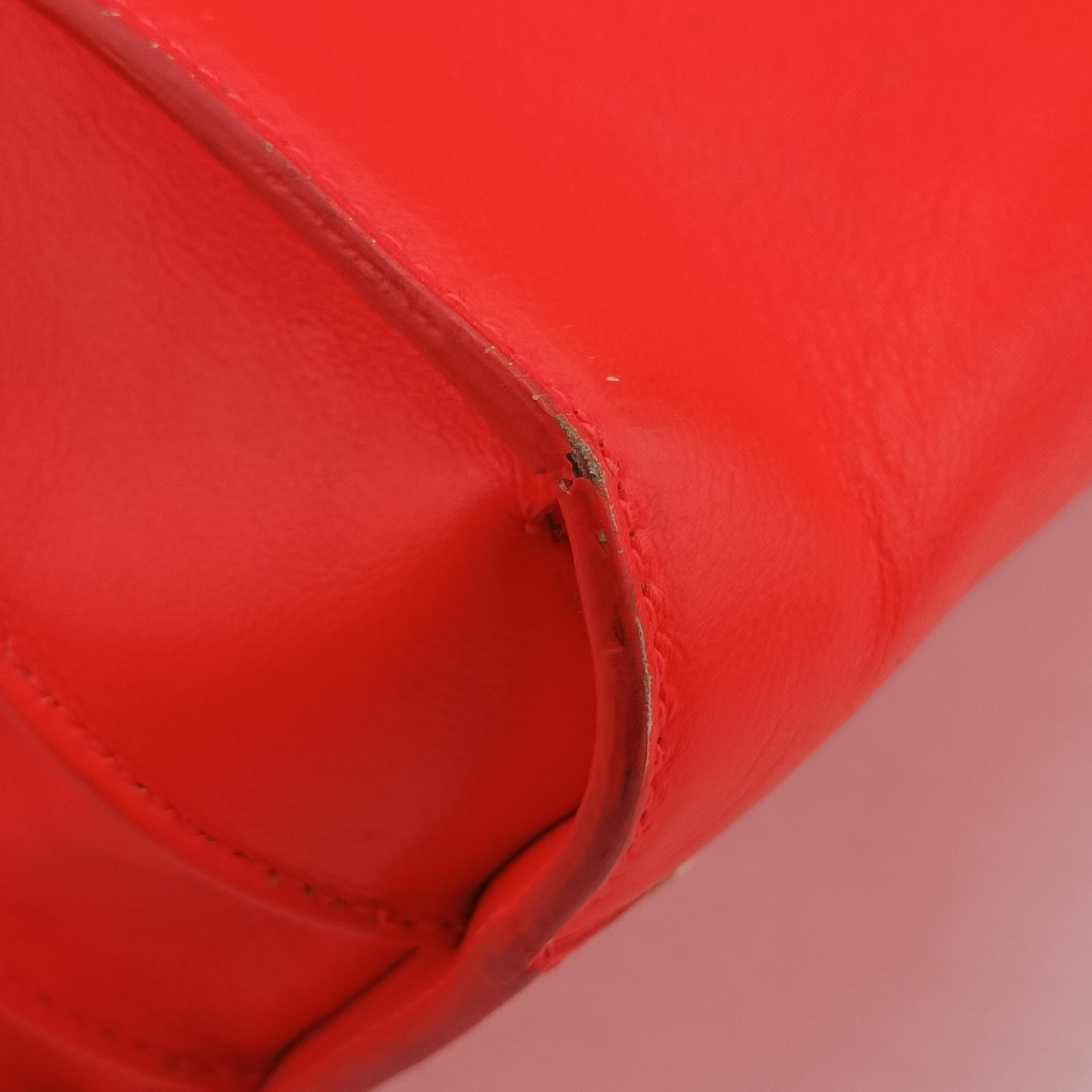 Pre-owned Yves Saint Laurent SAC DE JOUR Orange Leather 324823 shoulderbag | stylenewstar