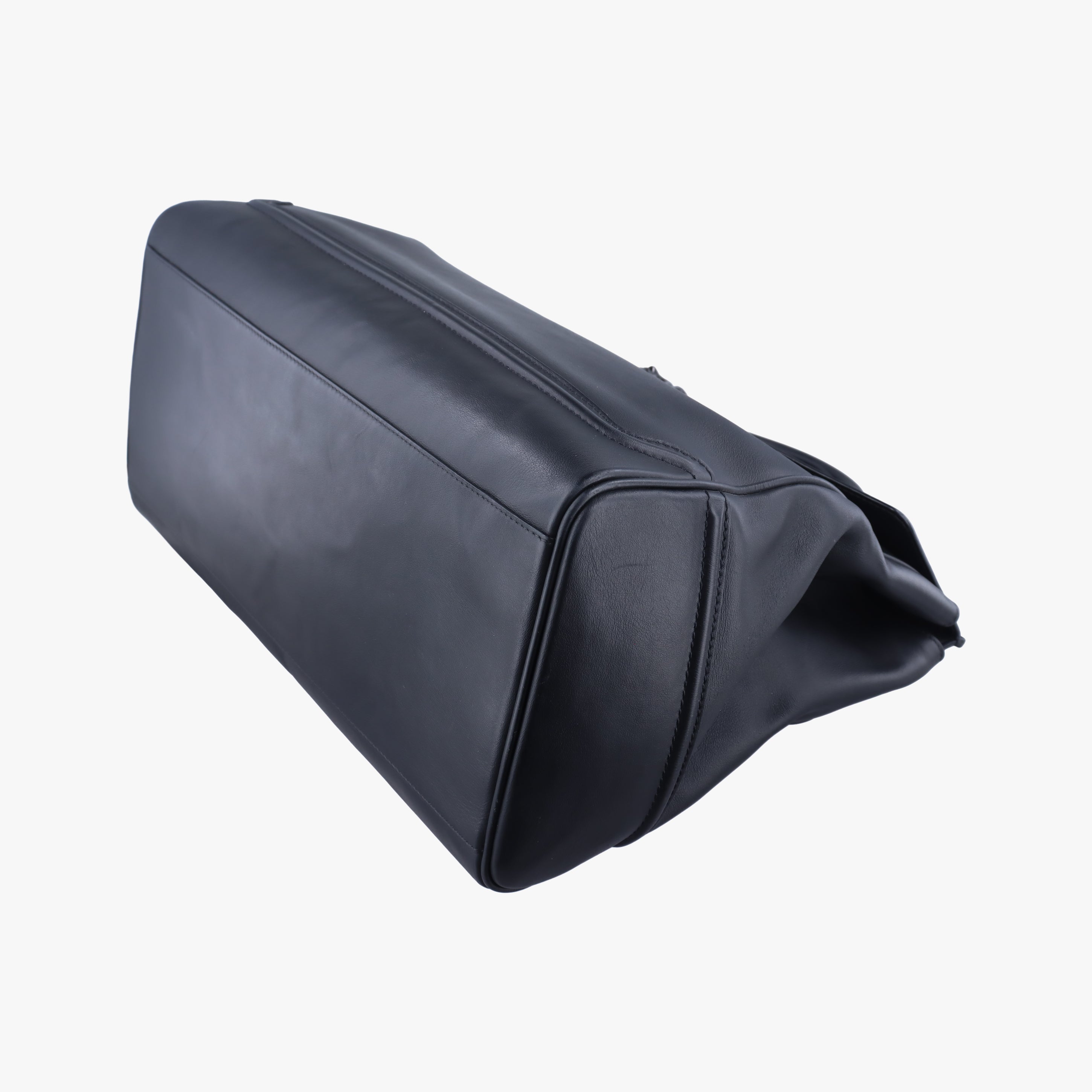 Pre-owned VERSACE Palazzo Empire Black Leather  shoulderbag | stylenewstar