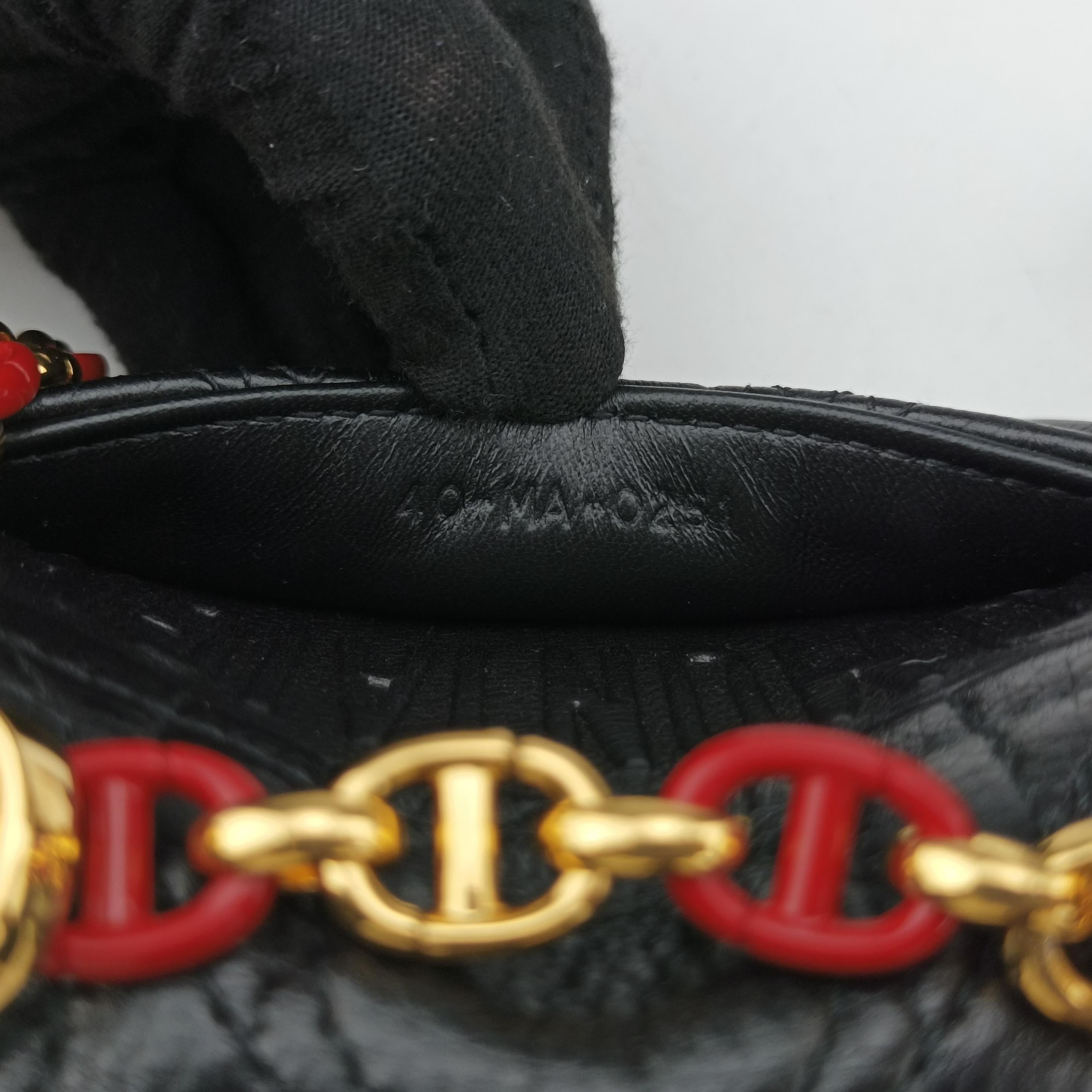 Pre-owned Christian Dior Caro micro Black Leather  shoulderbag | stylenewstar